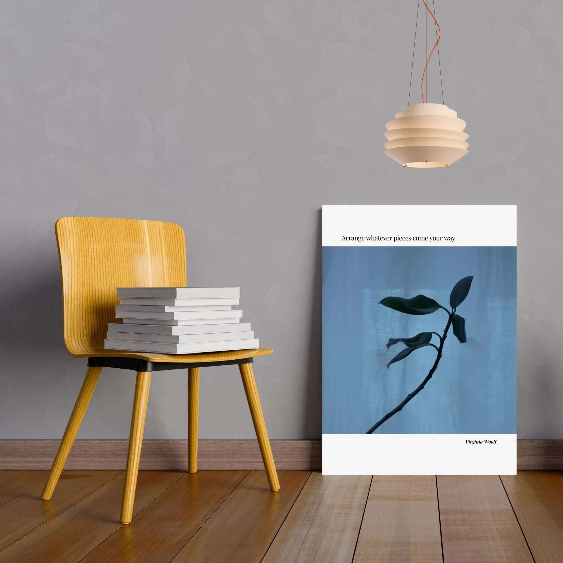 Virginia Woolf Quote Poster – “Arrange Whatever Pieces Come Your Way” | Minimalist Literary Wall Art - INK & FRAME STUDIO
