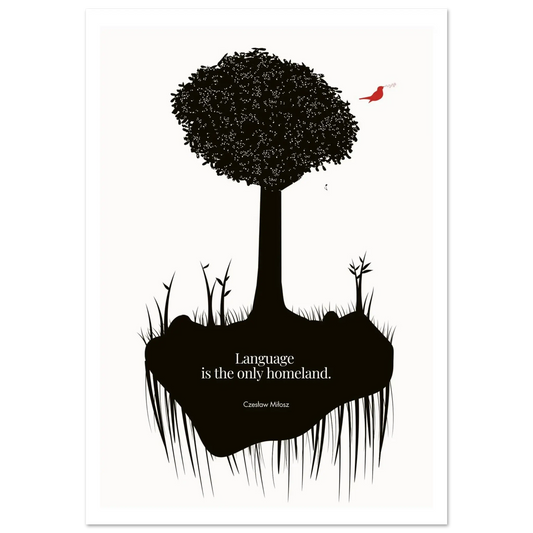 Czesław Miłosz quote | Modern Wall Art - INK & FRAME STUDIO