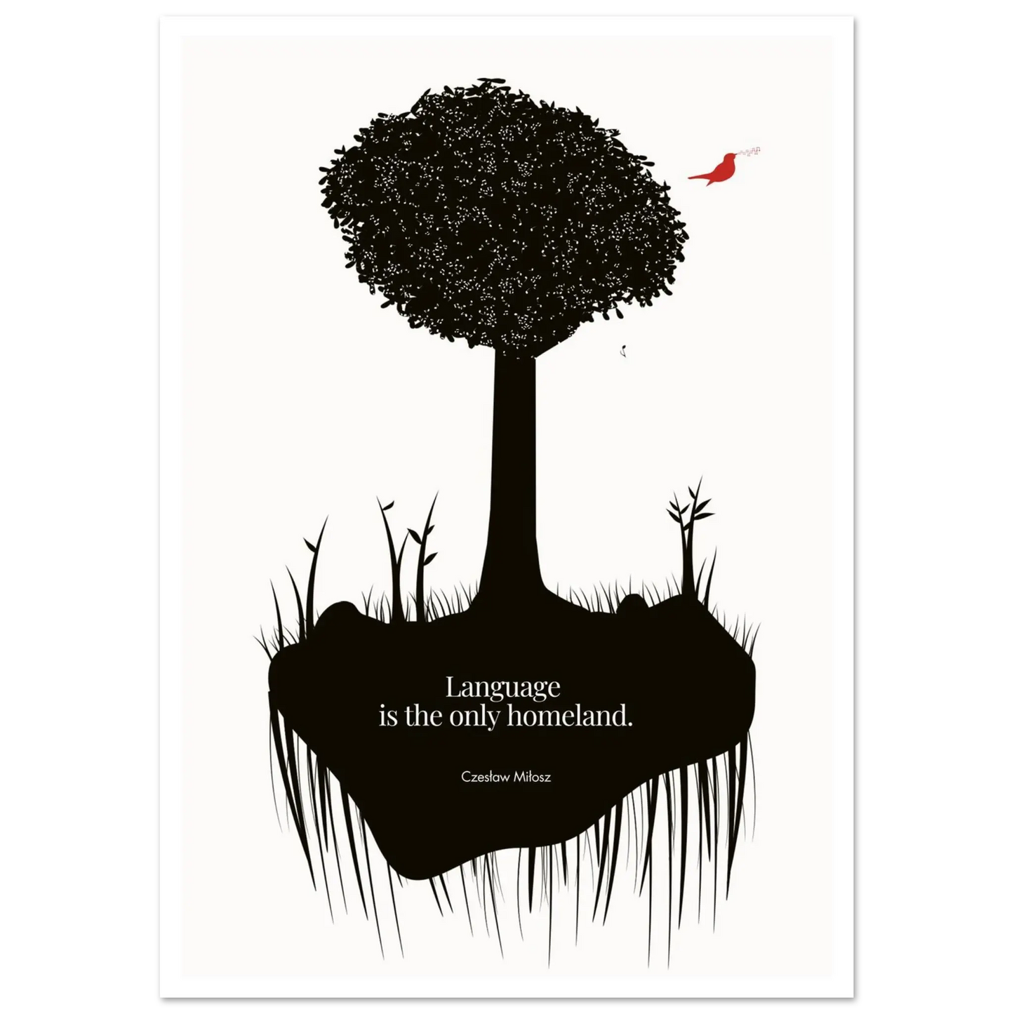 Czesław Miłosz quote | Modern Wall Art - INK & FRAME STUDIO