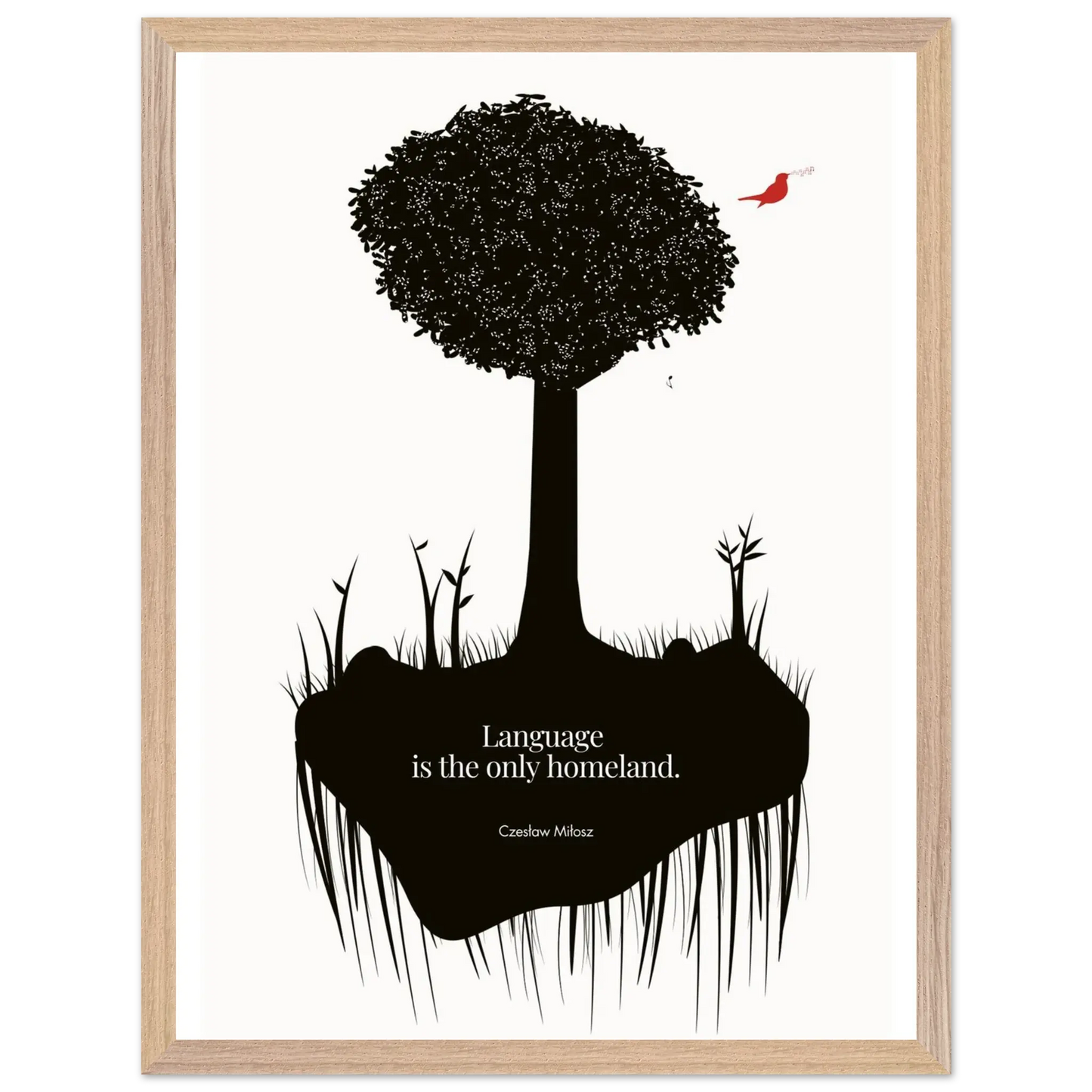 Czesław Miłosz quote | Modern Wall Art - INK & FRAME STUDIO