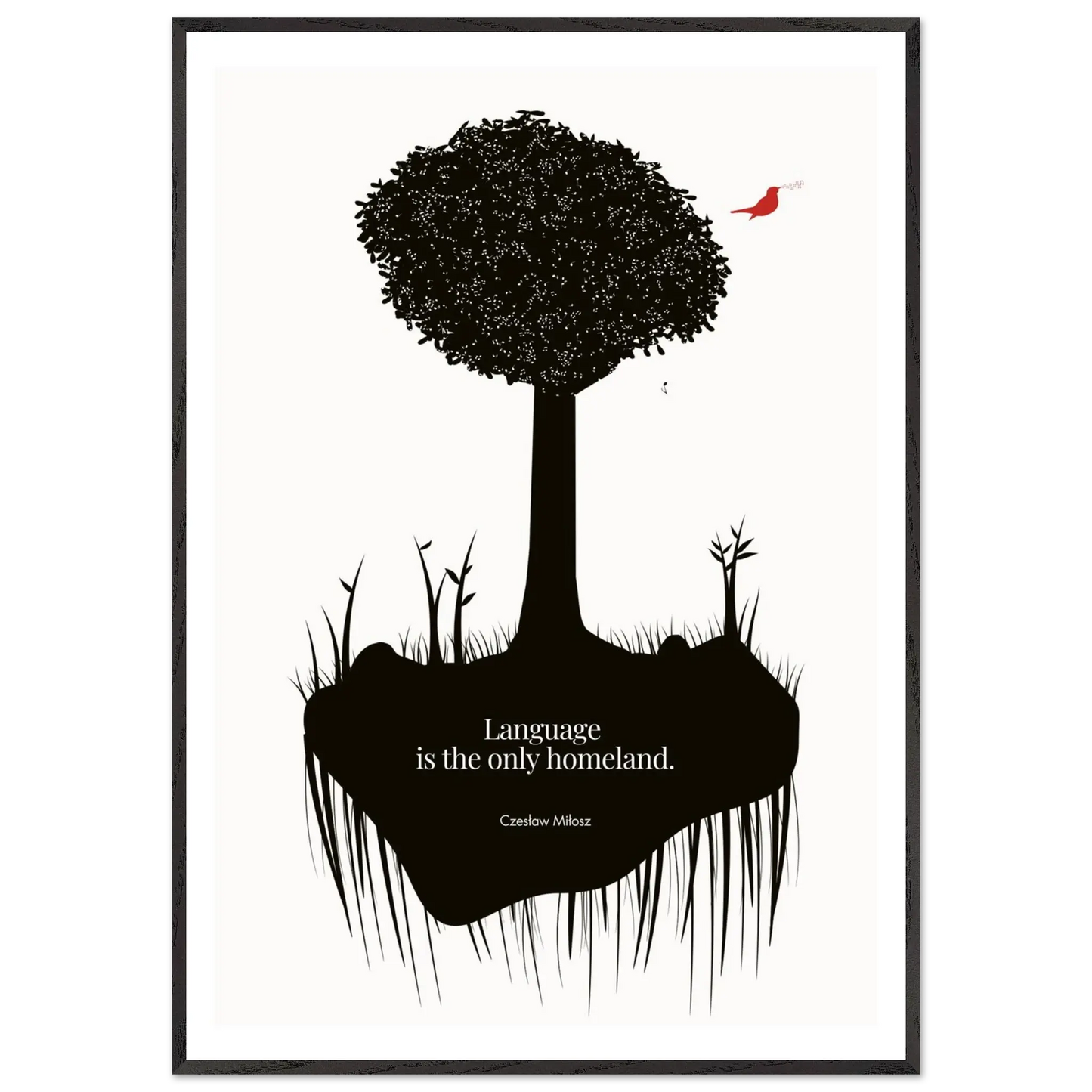 Czesław Miłosz quote | Modern Wall Art - INK & FRAME STUDIO