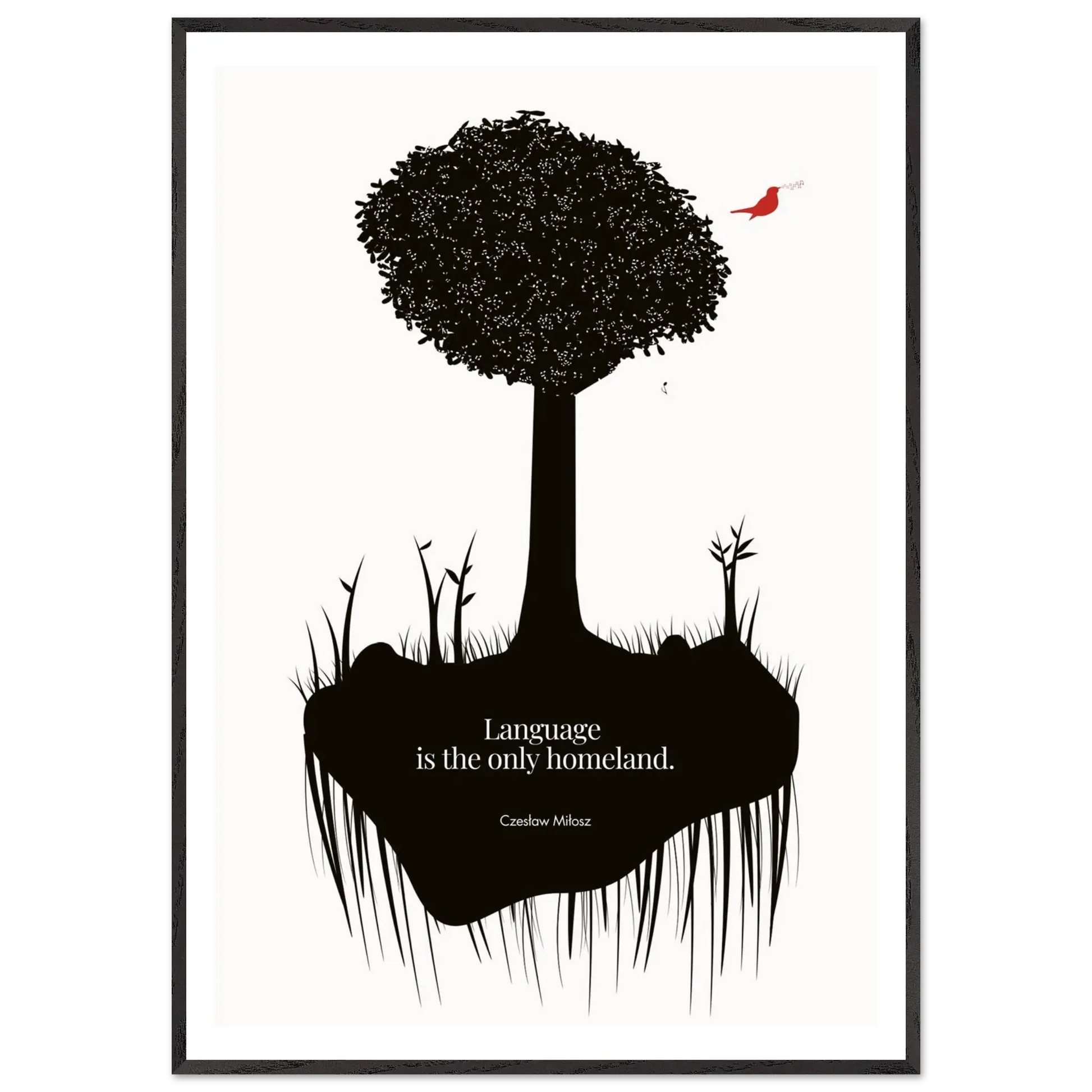 Czesław Miłosz quote | Modern Wall Art - INK & FRAME STUDIO