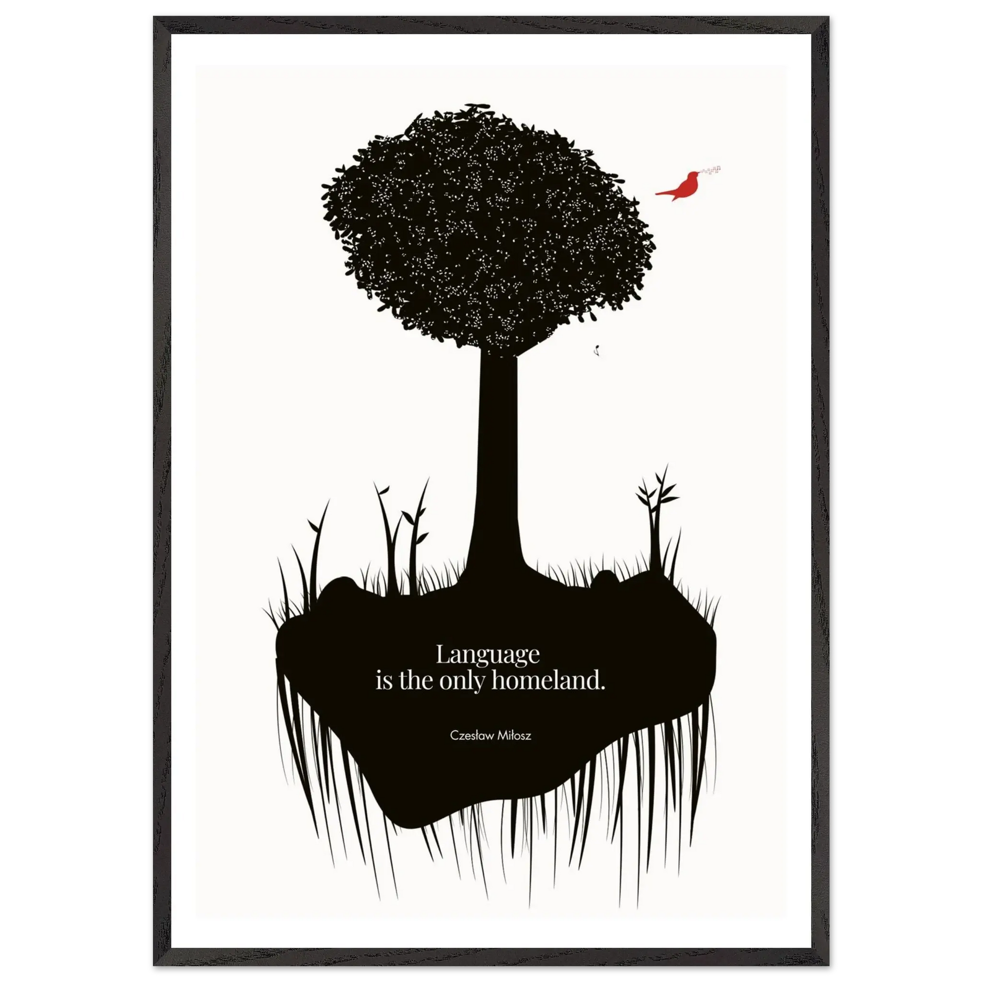 Czesław Miłosz quote | Modern Wall Art - INK & FRAME STUDIO