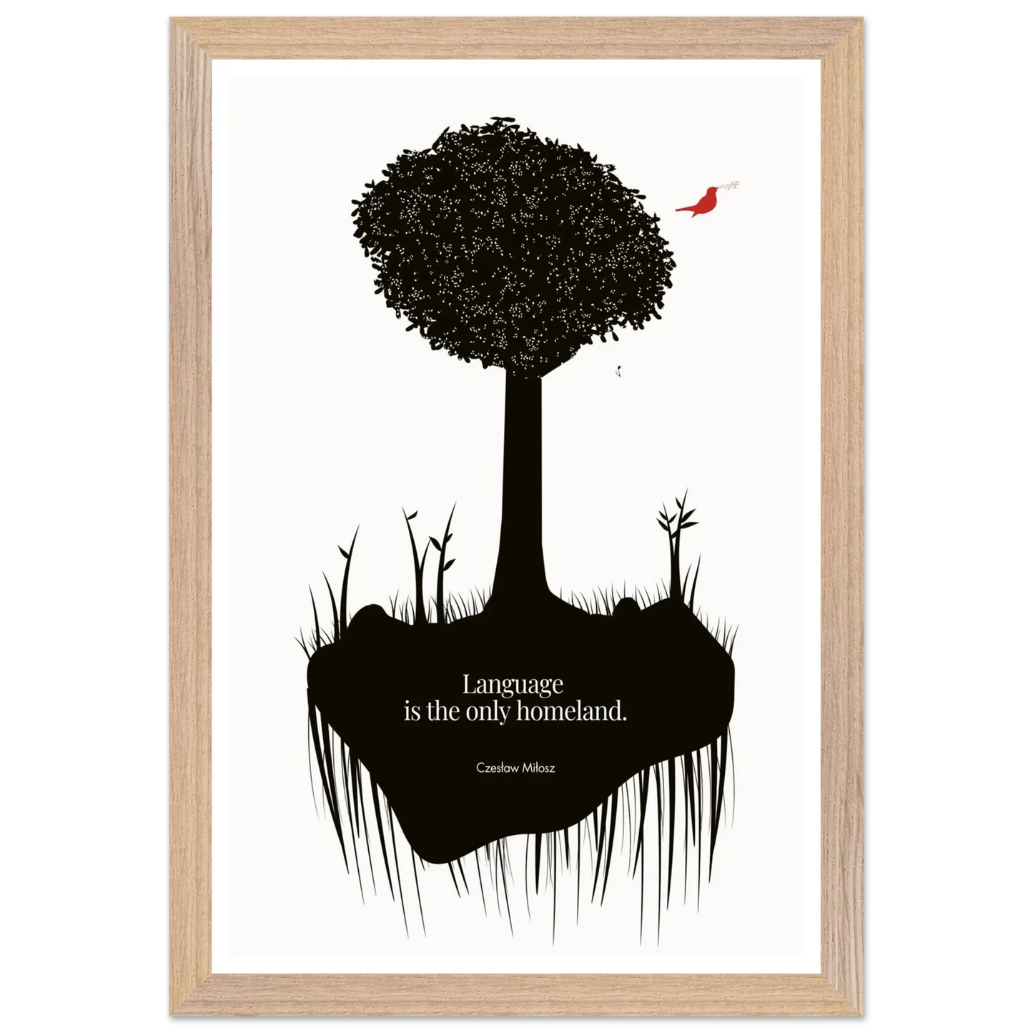 Czesław Miłosz quote | Modern Wall Art - INK & FRAME STUDIO