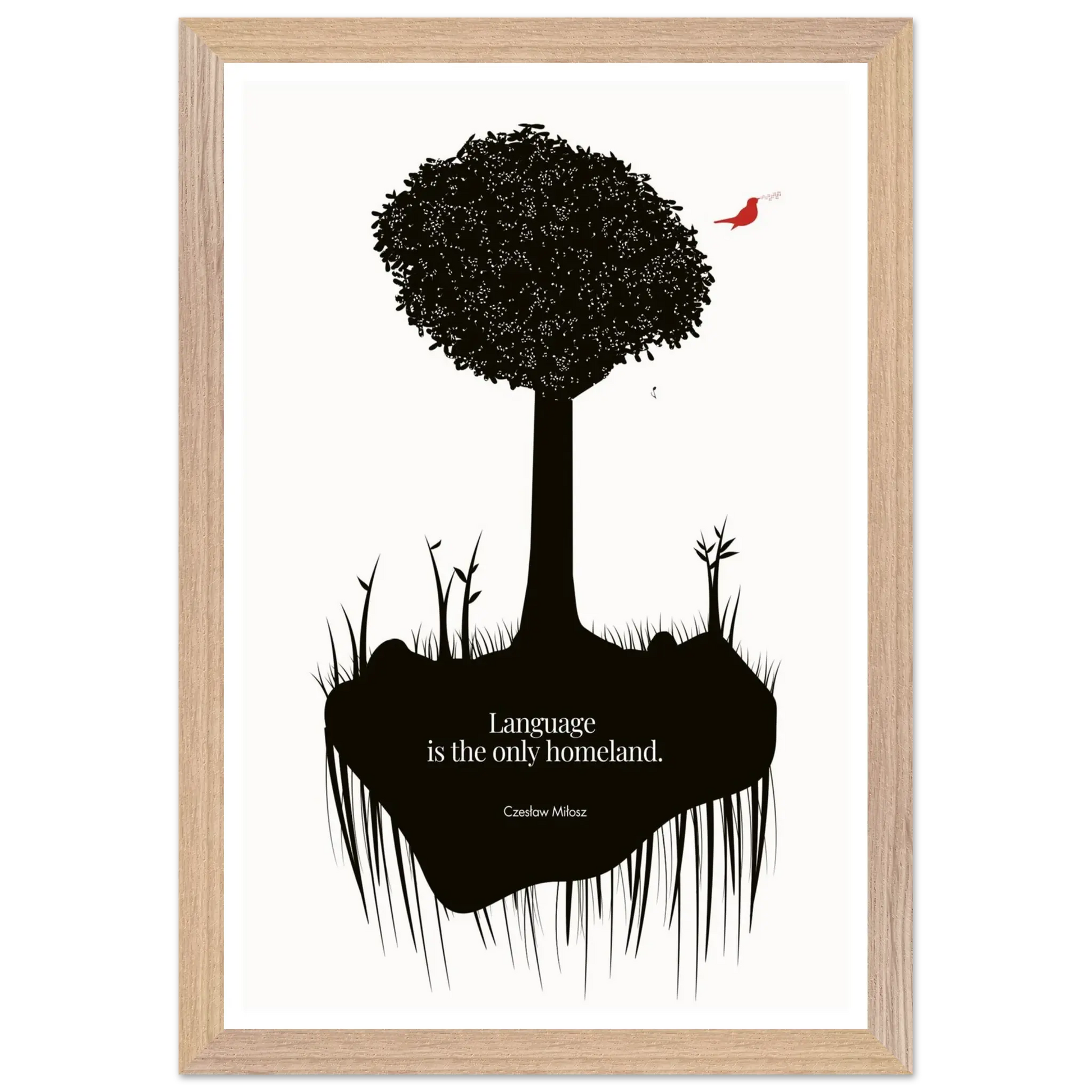 Czesław Miłosz quote | Modern Wall Art - INK & FRAME STUDIO