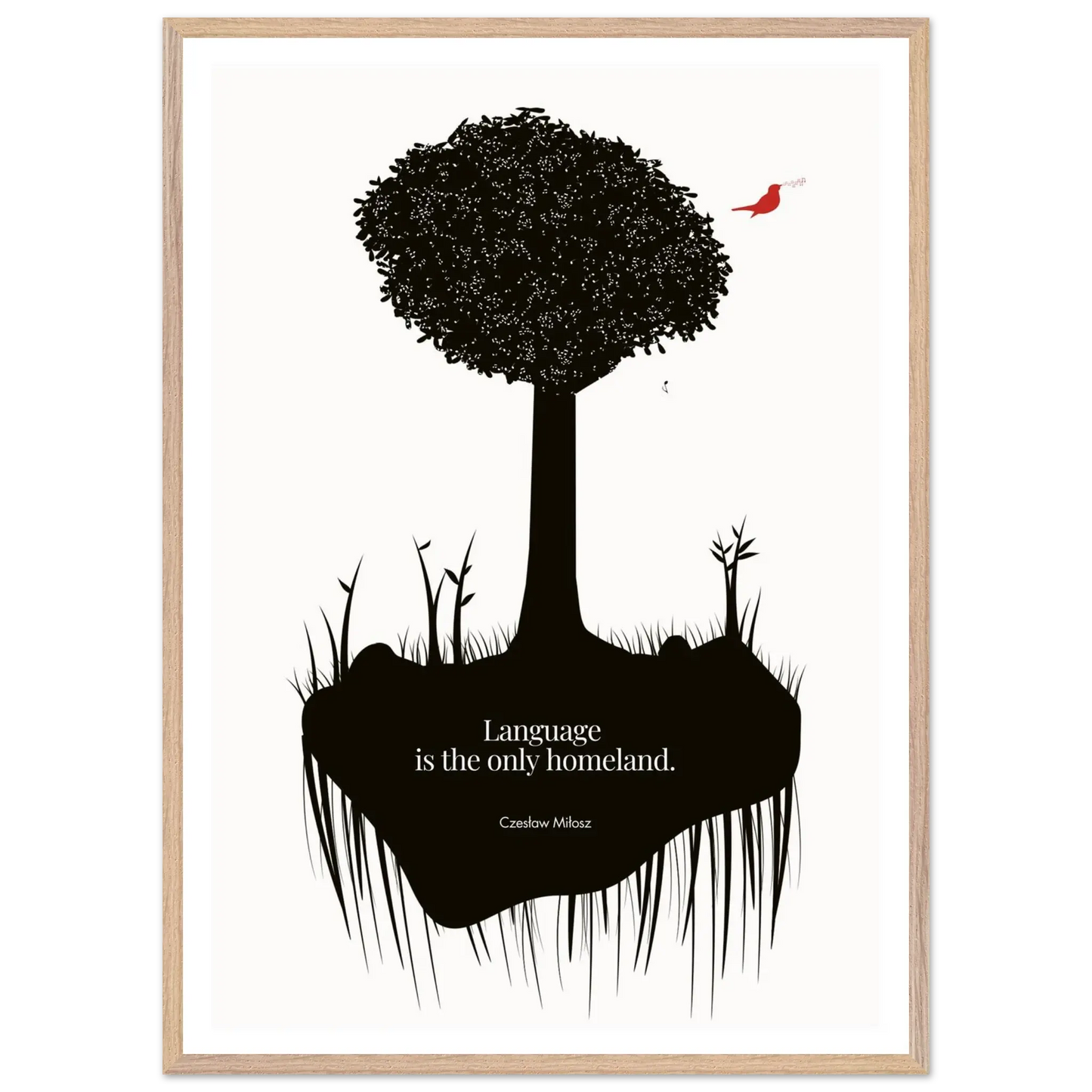 Czesław Miłosz quote | Modern Wall Art - INK & FRAME STUDIO