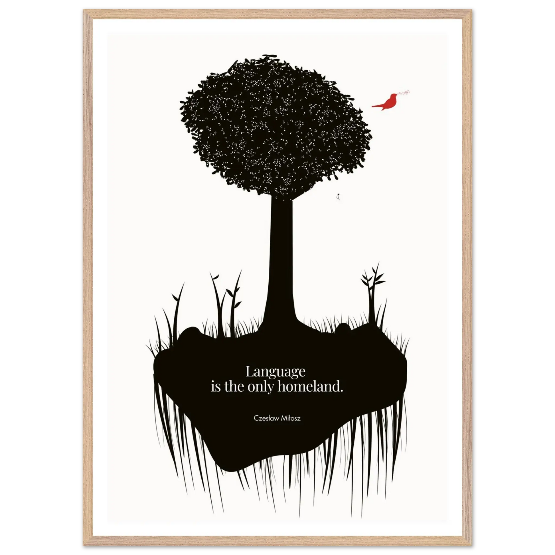 Czesław Miłosz quote | Modern Wall Art - INK & FRAME STUDIO