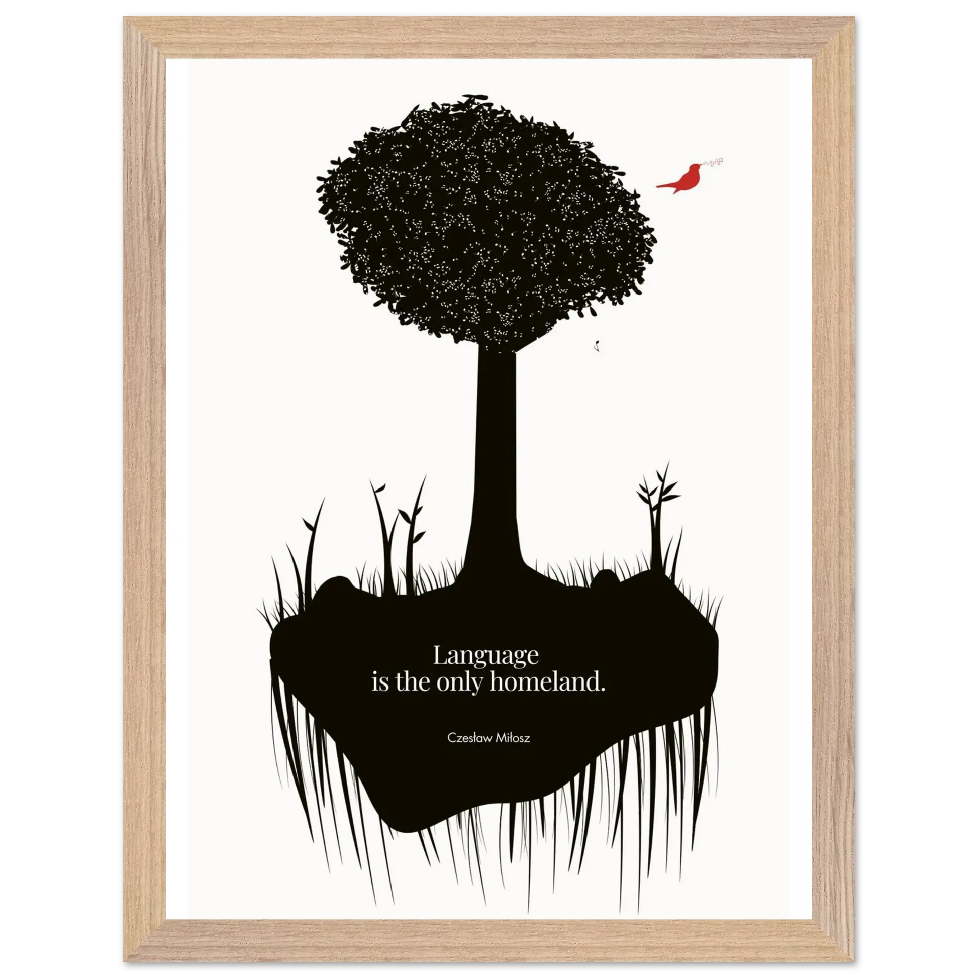 Czesław Miłosz quote | Modern Wall Art - INK & FRAME STUDIO