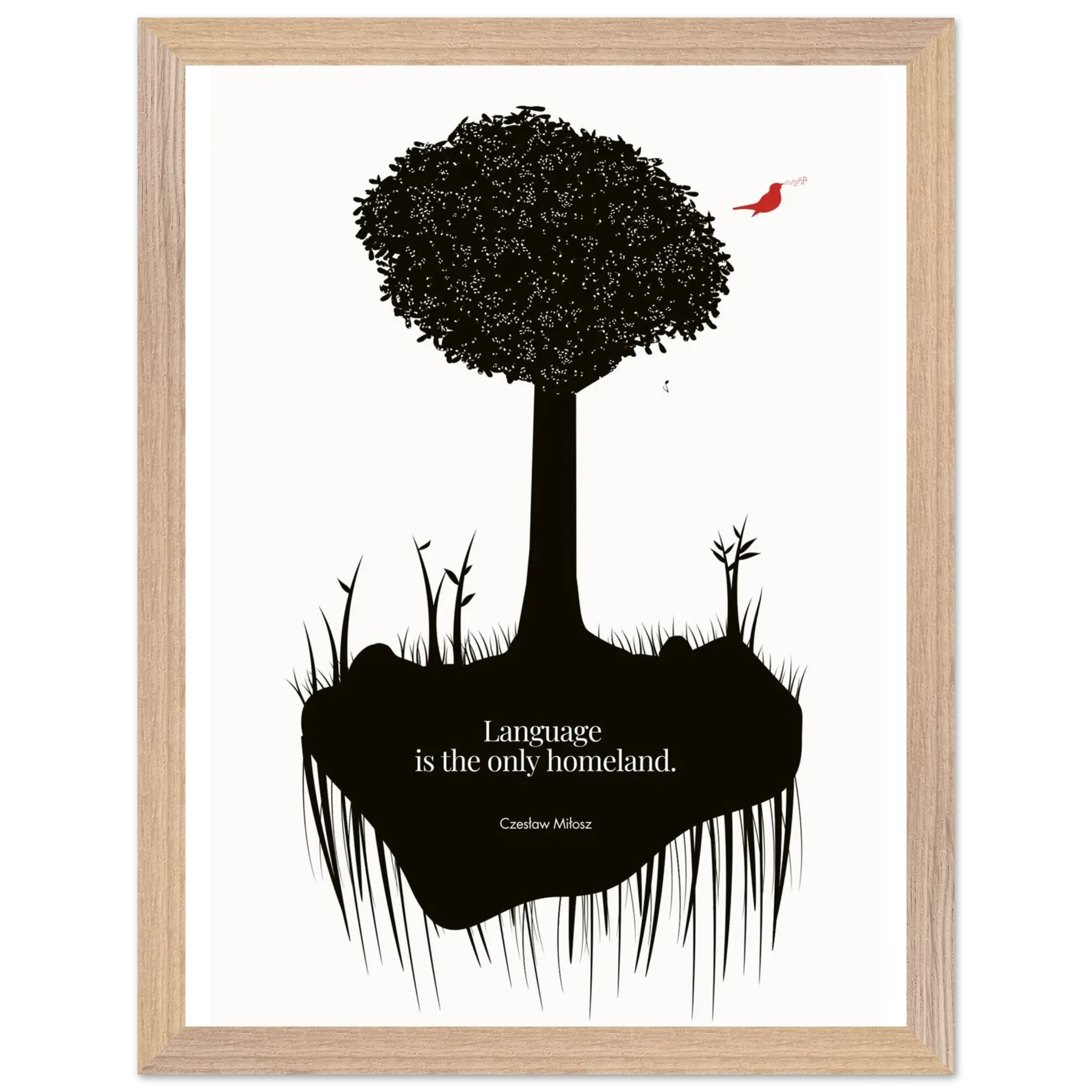 Czesław Miłosz quote | Modern Wall Art - INK & FRAME STUDIO