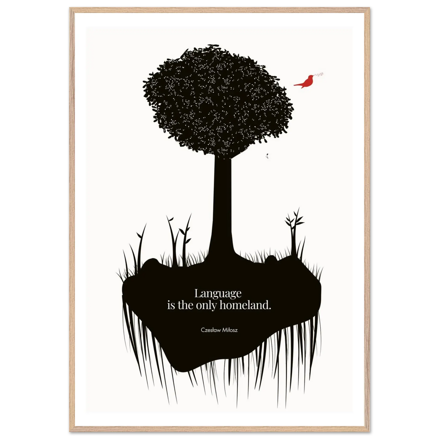 Czesław Miłosz quote | Modern Wall Art - INK & FRAME STUDIO