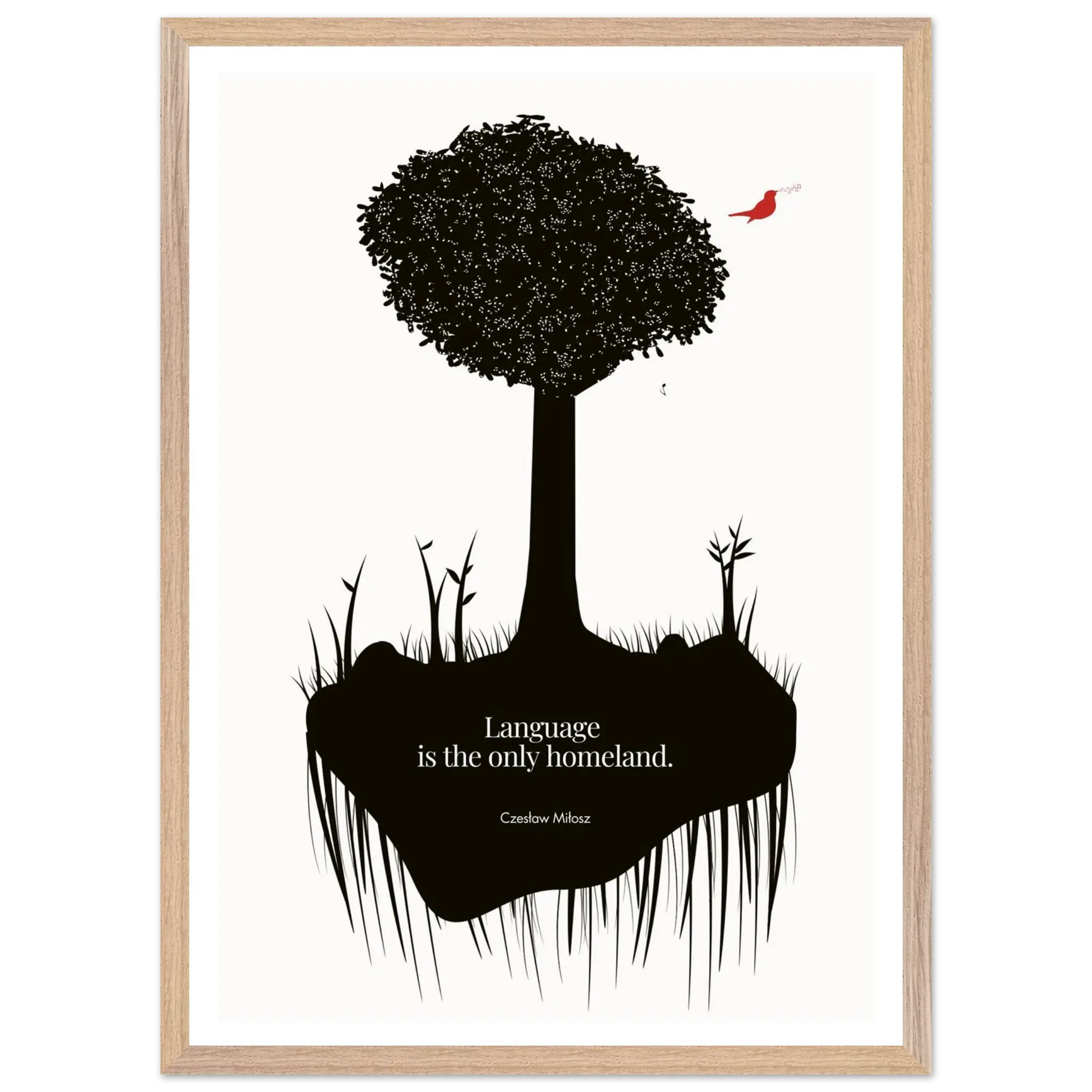 Czesław Miłosz quote | Modern Wall Art - INK & FRAME STUDIO