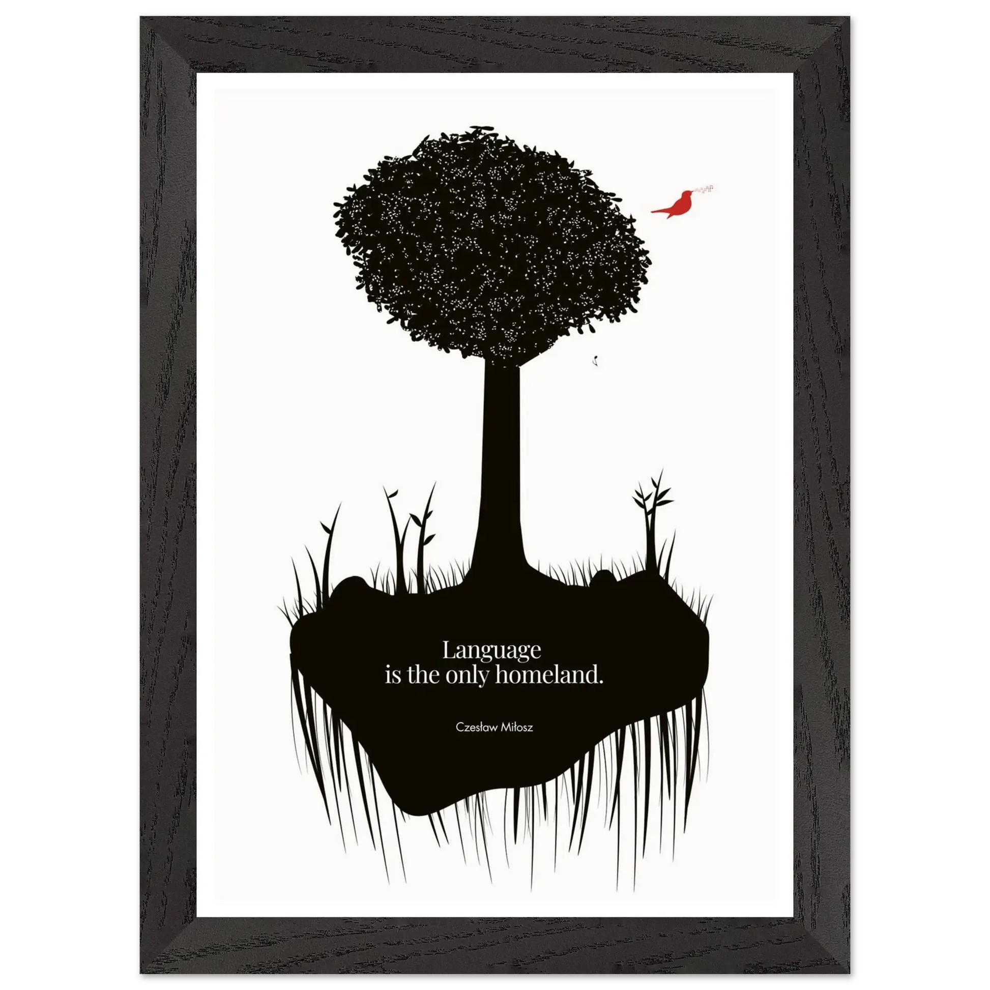 Czesław Miłosz quote | Modern Wall Art - INK & FRAME STUDIO