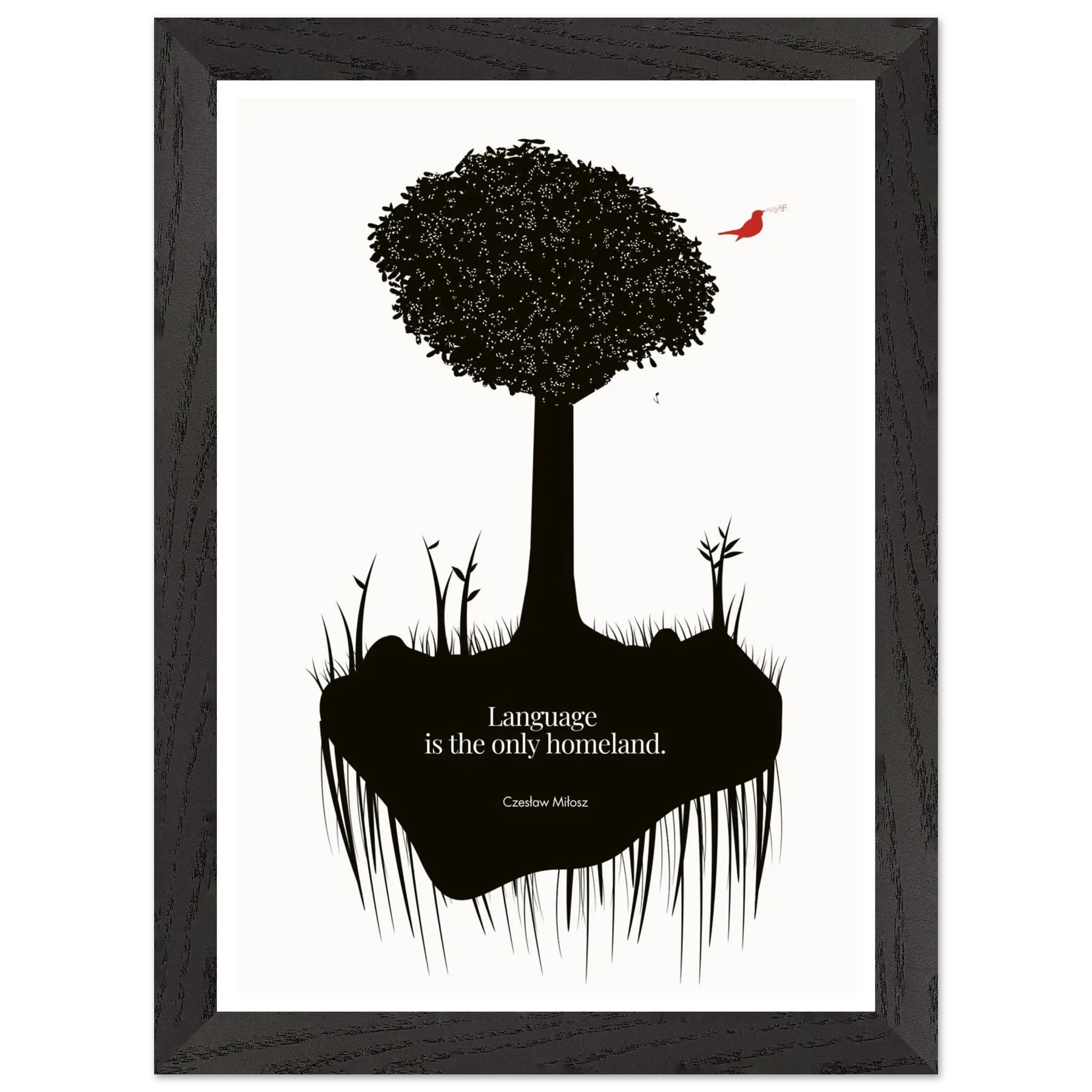 Czesław Miłosz quote | Modern Wall Art - INK & FRAME STUDIO