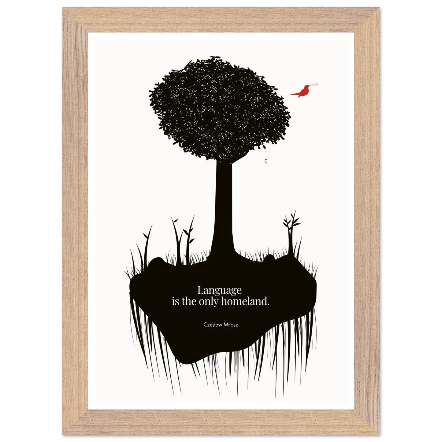 Czesław Miłosz quote | Modern Wall Art - INK & FRAME STUDIO