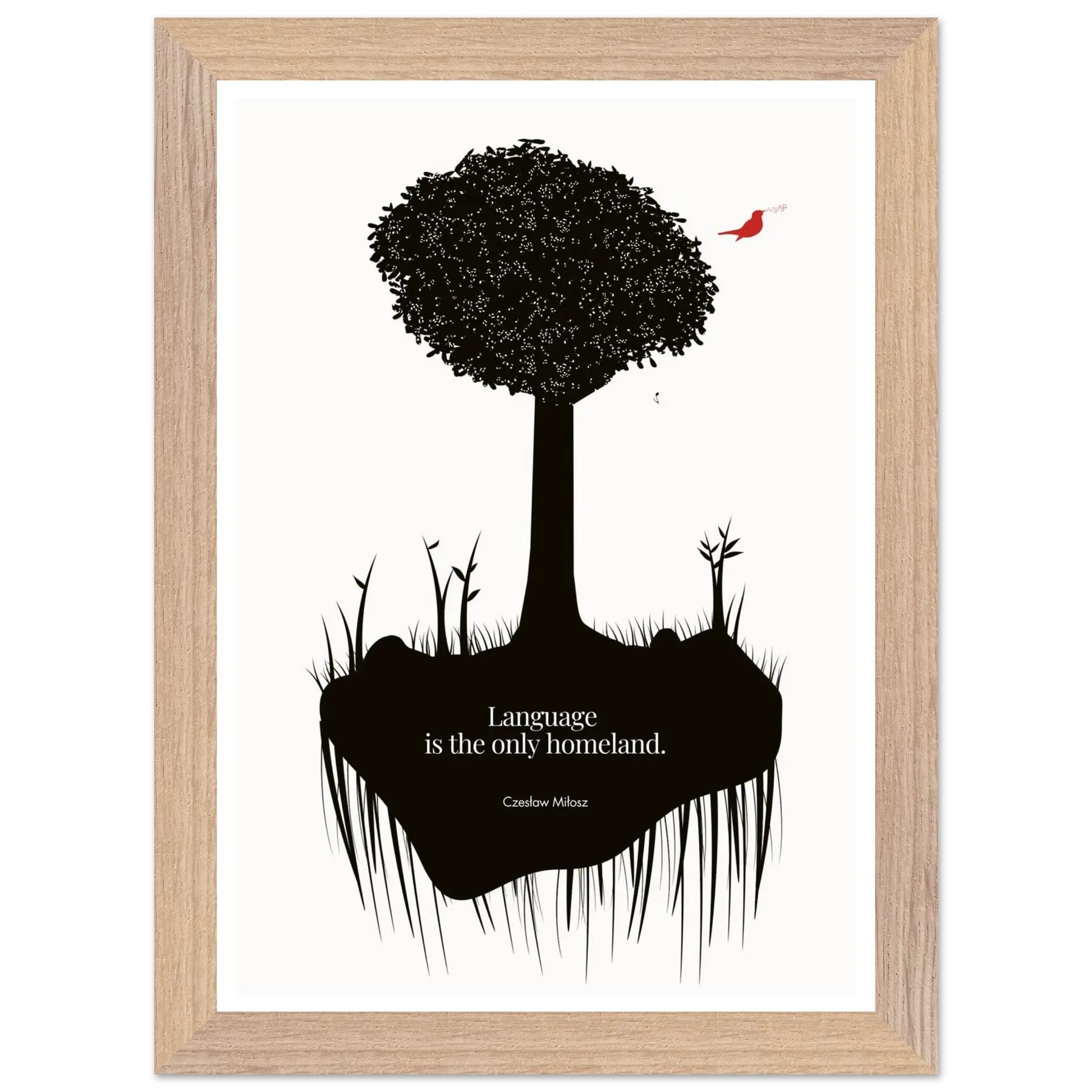 Czesław Miłosz quote | Modern Wall Art - INK & FRAME STUDIO