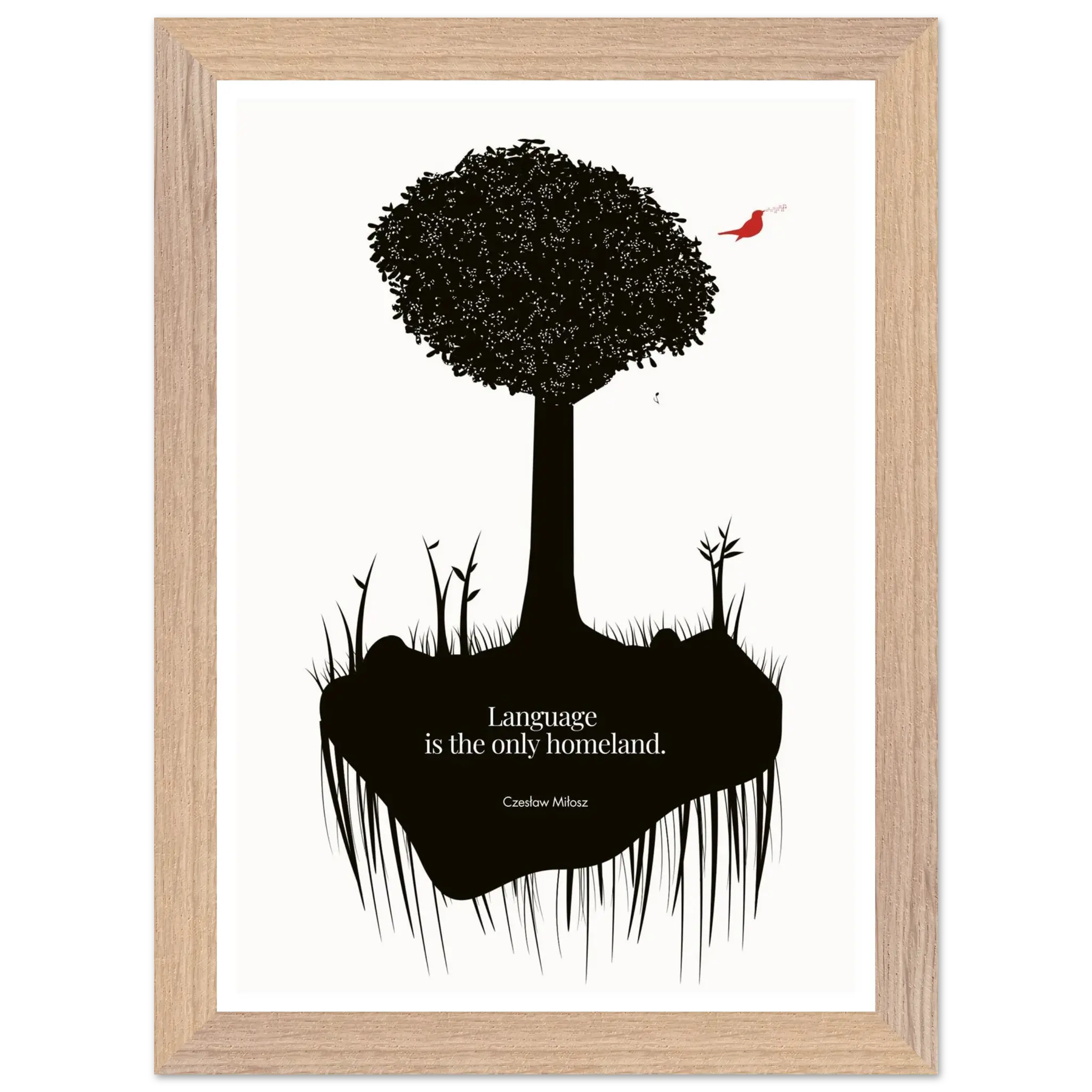 Czesław Miłosz quote | Modern Wall Art - INK & FRAME STUDIO