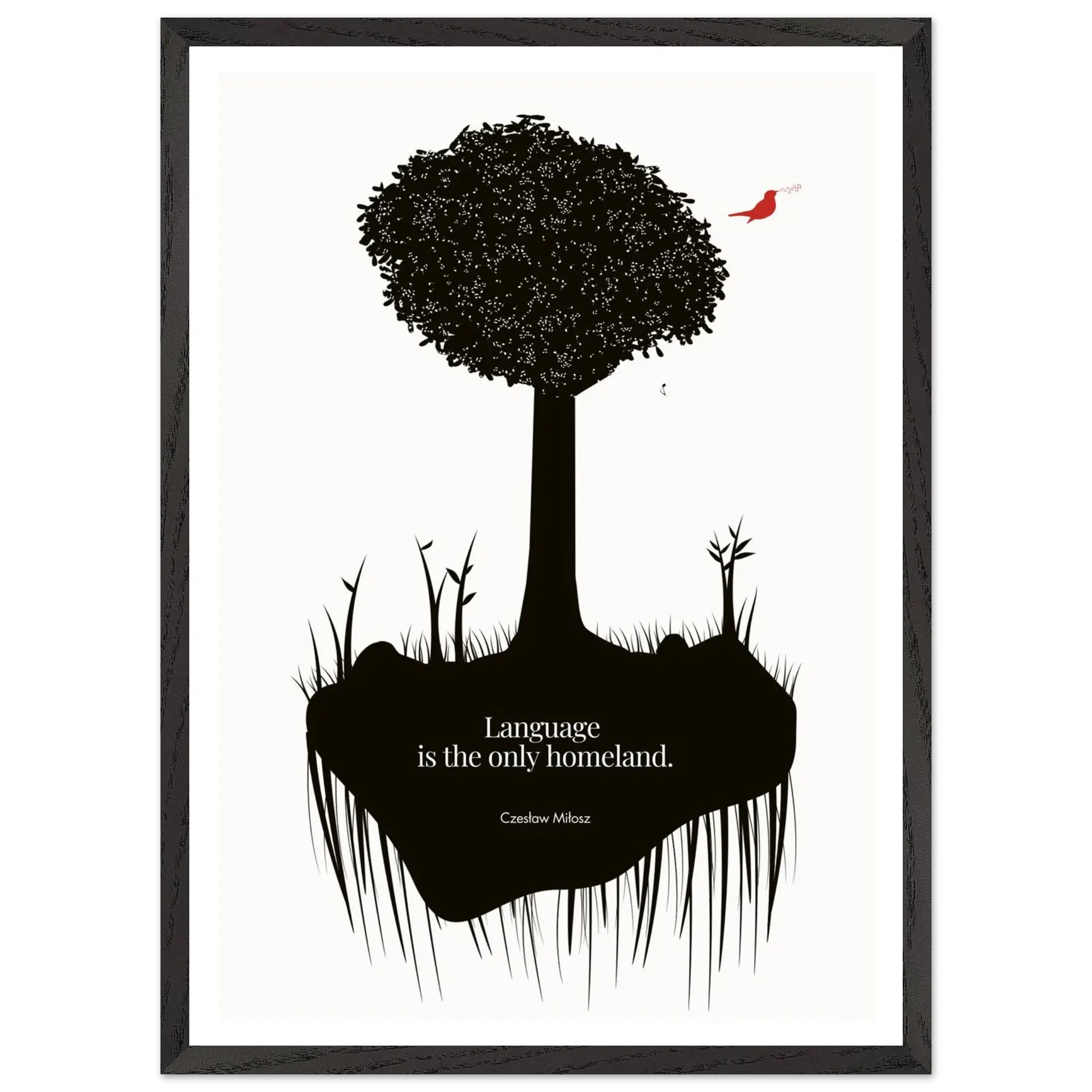 Czesław Miłosz quote | Modern Wall Art - INK & FRAME STUDIO