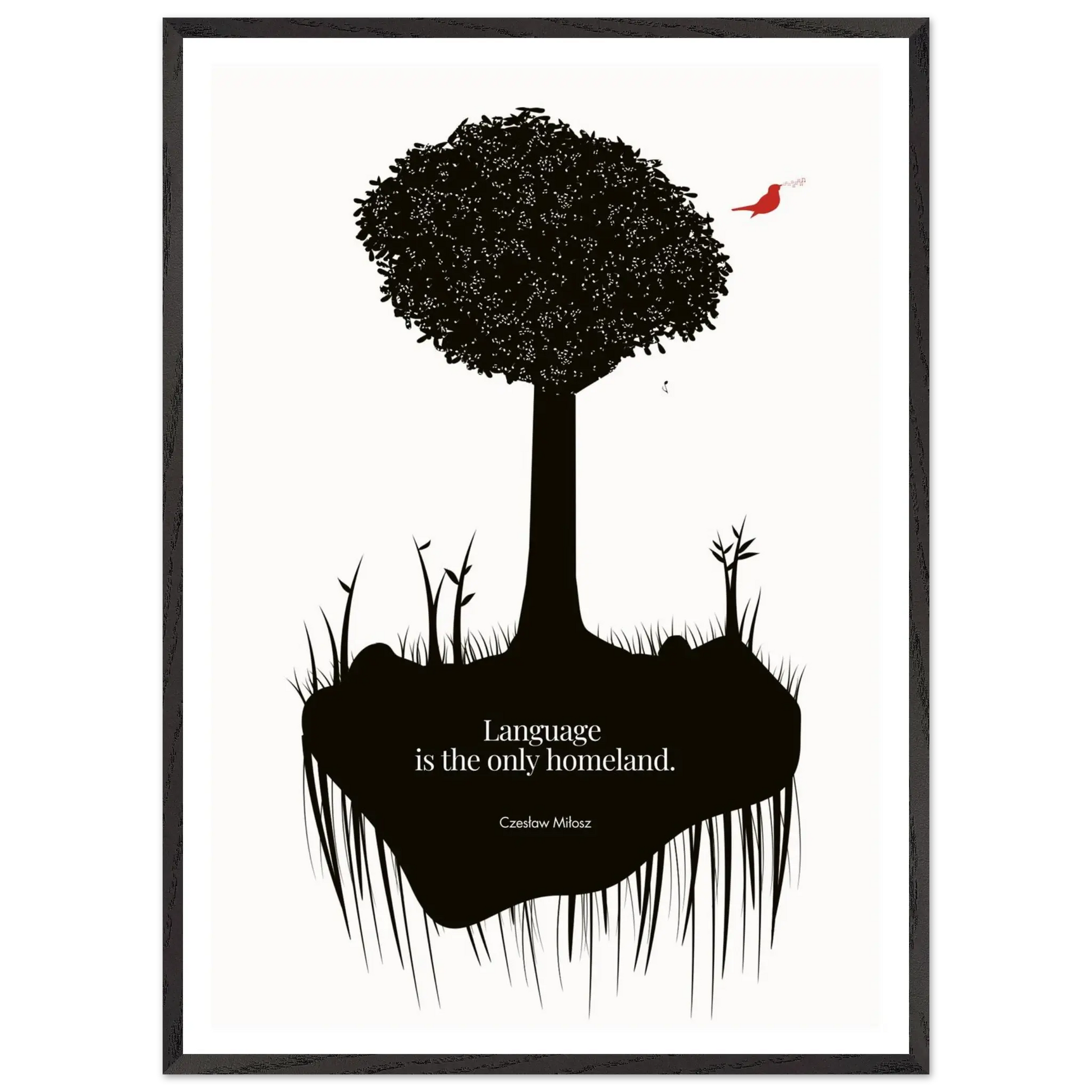 Czesław Miłosz quote | Modern Wall Art - INK & FRAME STUDIO