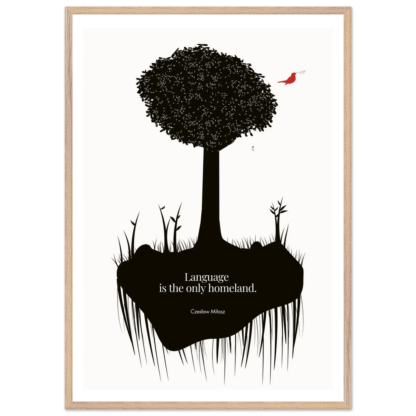 Czesław Miłosz quote | Modern Wall Art - INK & FRAME STUDIO