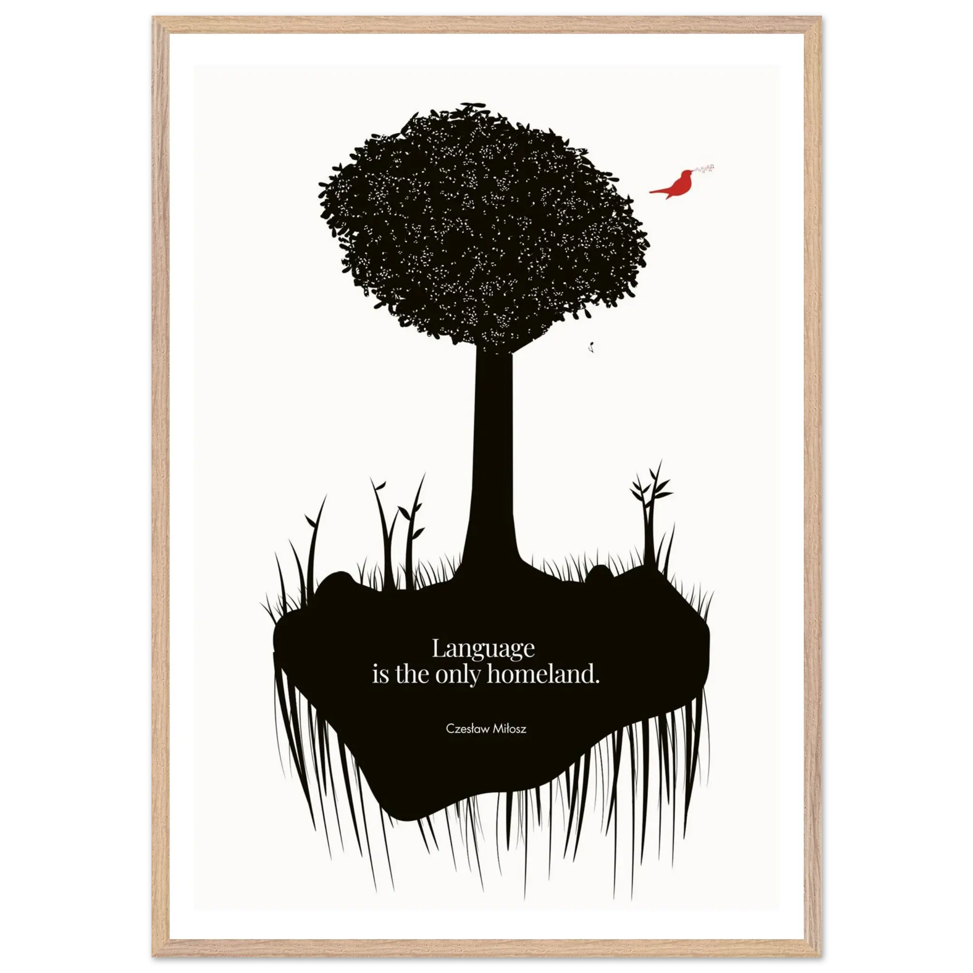 Czesław Miłosz quote | Modern Wall Art - INK & FRAME STUDIO