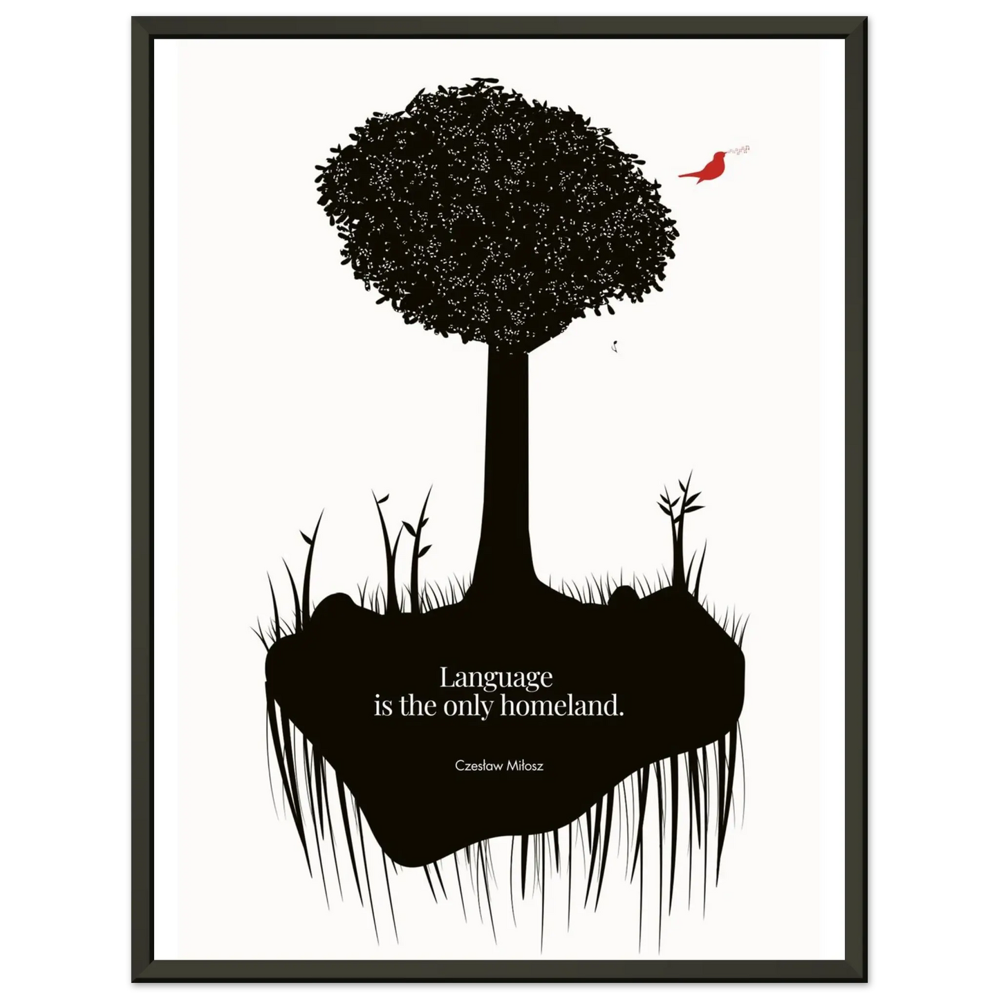 Czesław Miłosz quote | Modern Wall Art - INK & FRAME STUDIO