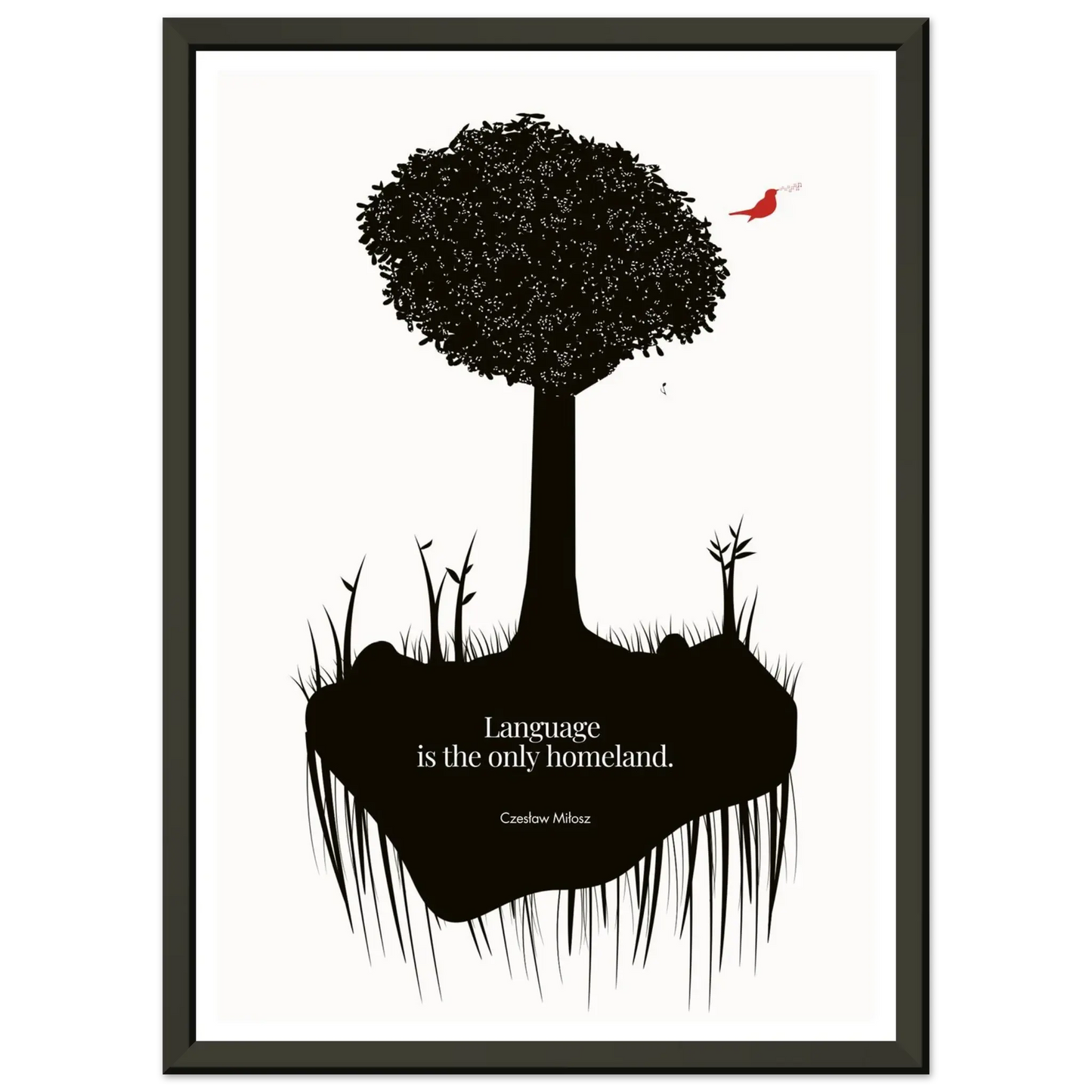 Czesław Miłosz quote | Modern Wall Art - INK & FRAME STUDIO