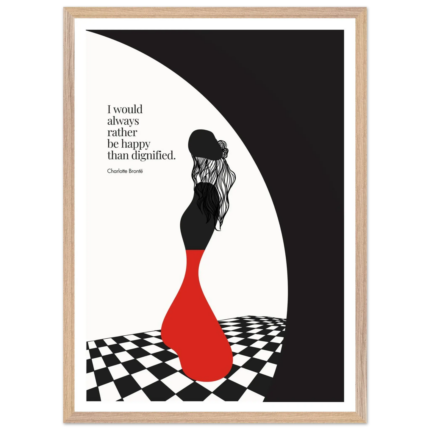 Charlotte Brontë Quote Minimalist Art Print - INK & FRAME STUDIO