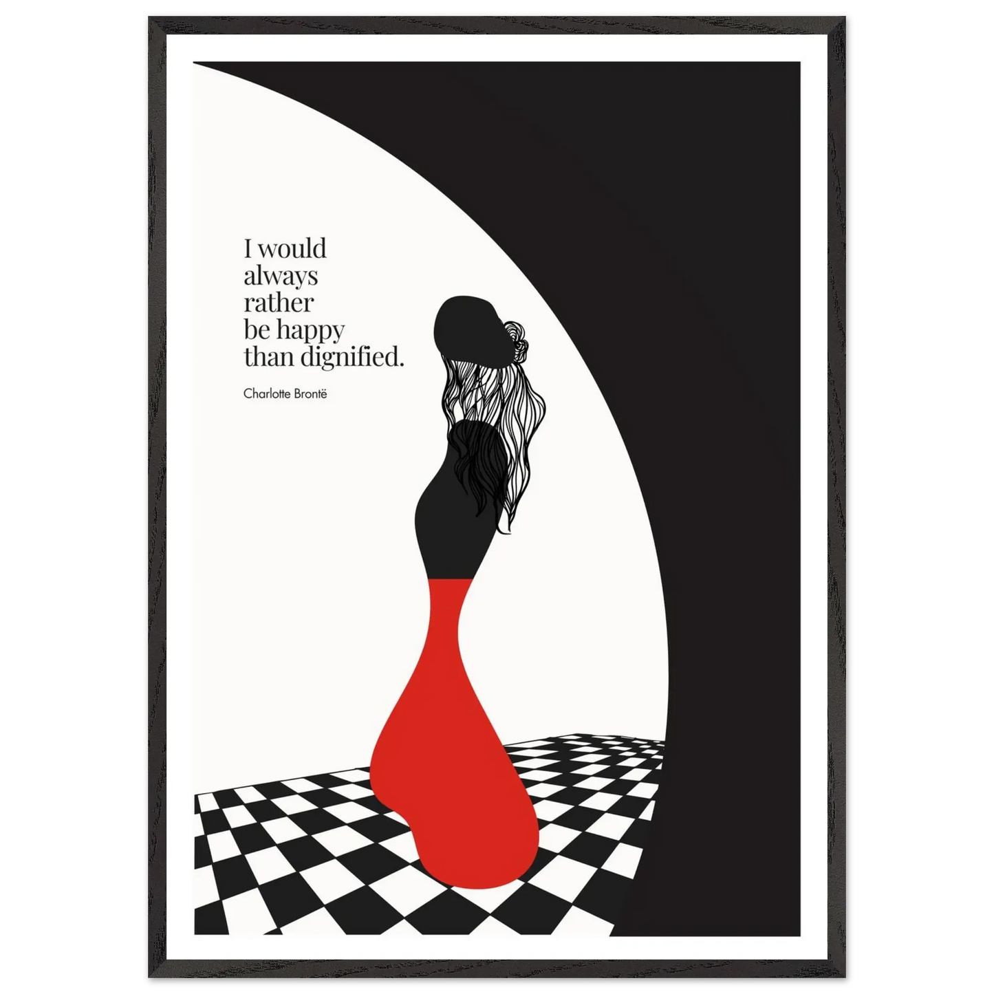 Charlotte Brontë Quote Minimalist Art Print - INK & FRAME STUDIO