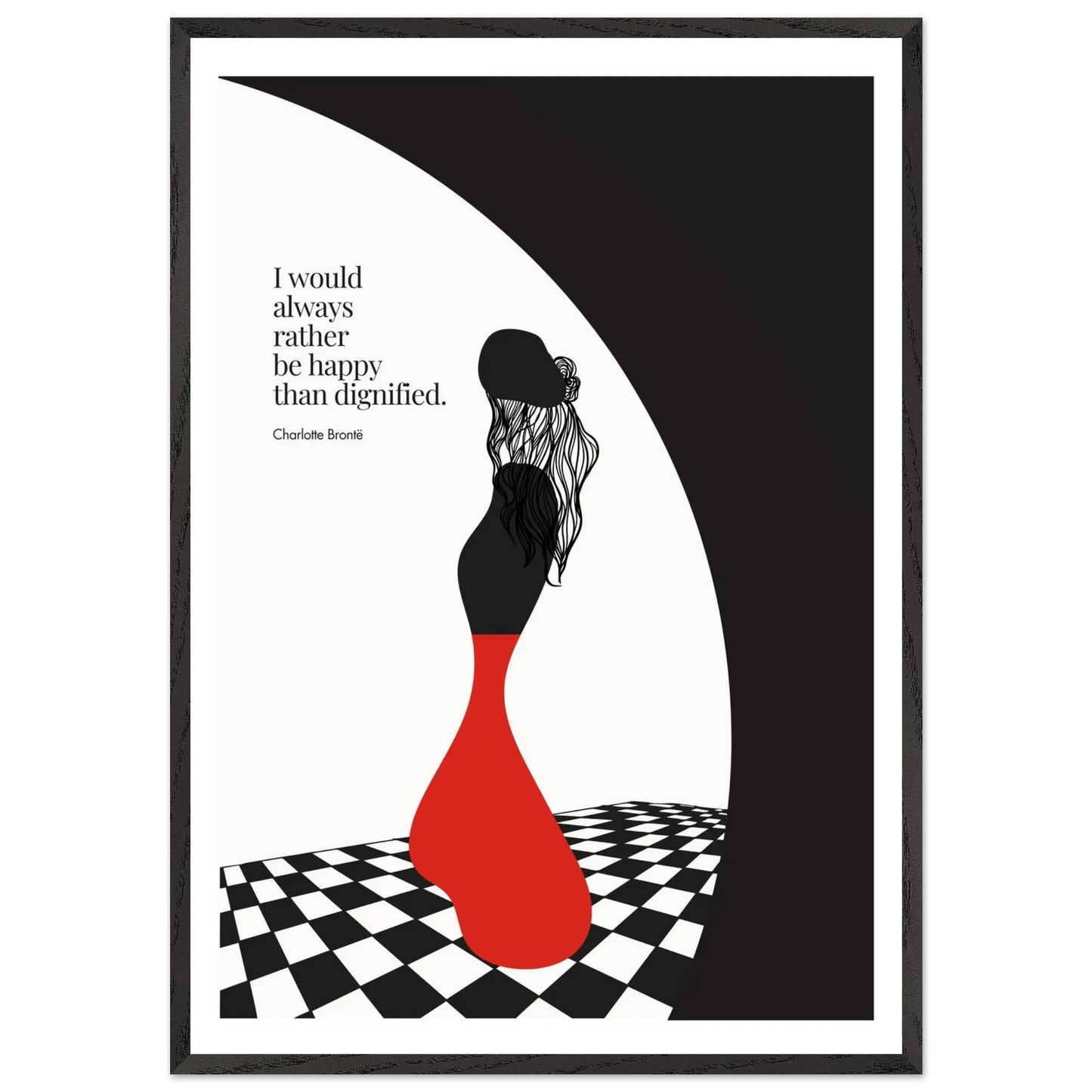 Charlotte Brontë Quote Minimalist Art Print - INK & FRAME STUDIO