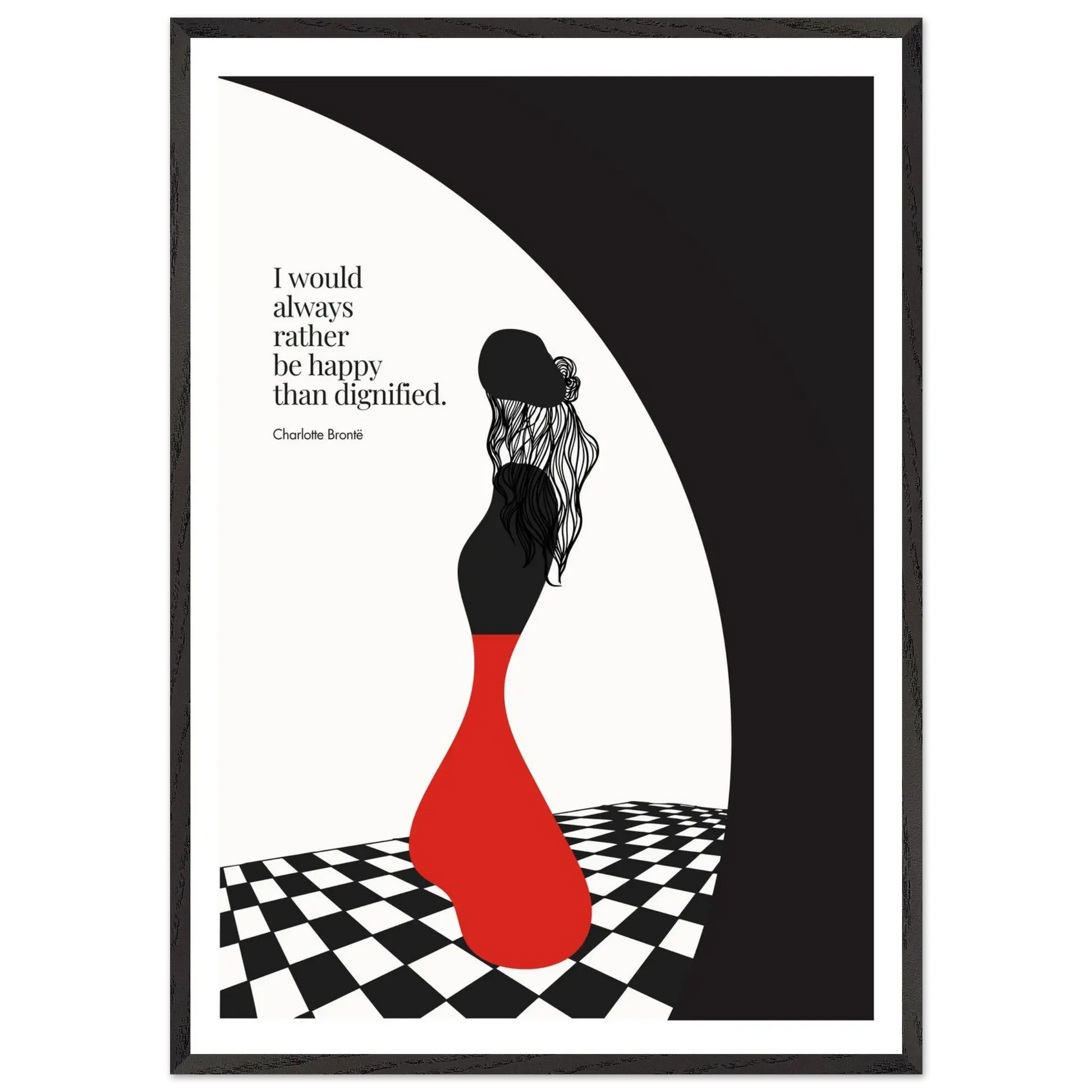 Charlotte Brontë Quote Minimalist Art Print - INK & FRAME STUDIO