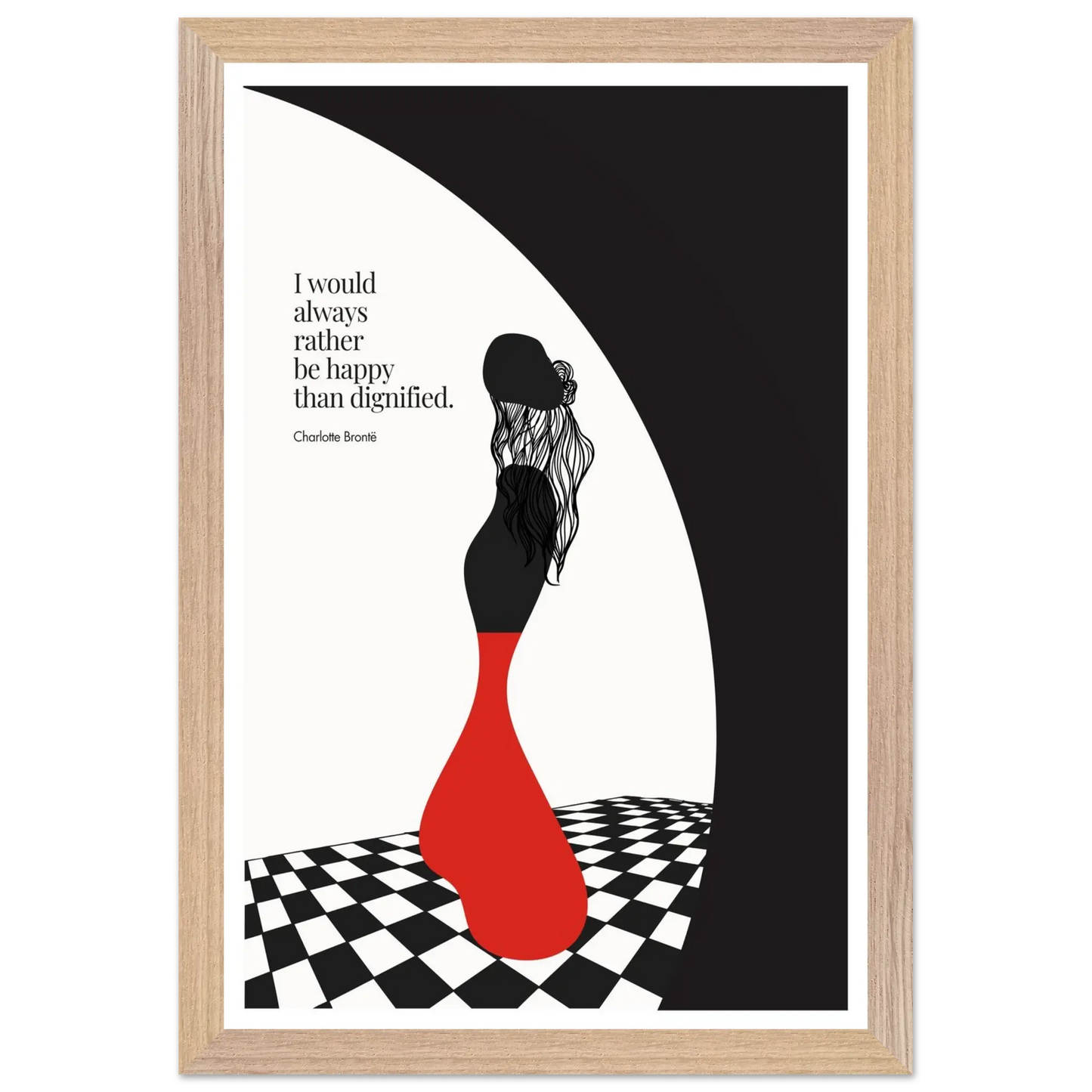 Charlotte Brontë Quote Minimalist Art Print - INK & FRAME STUDIO