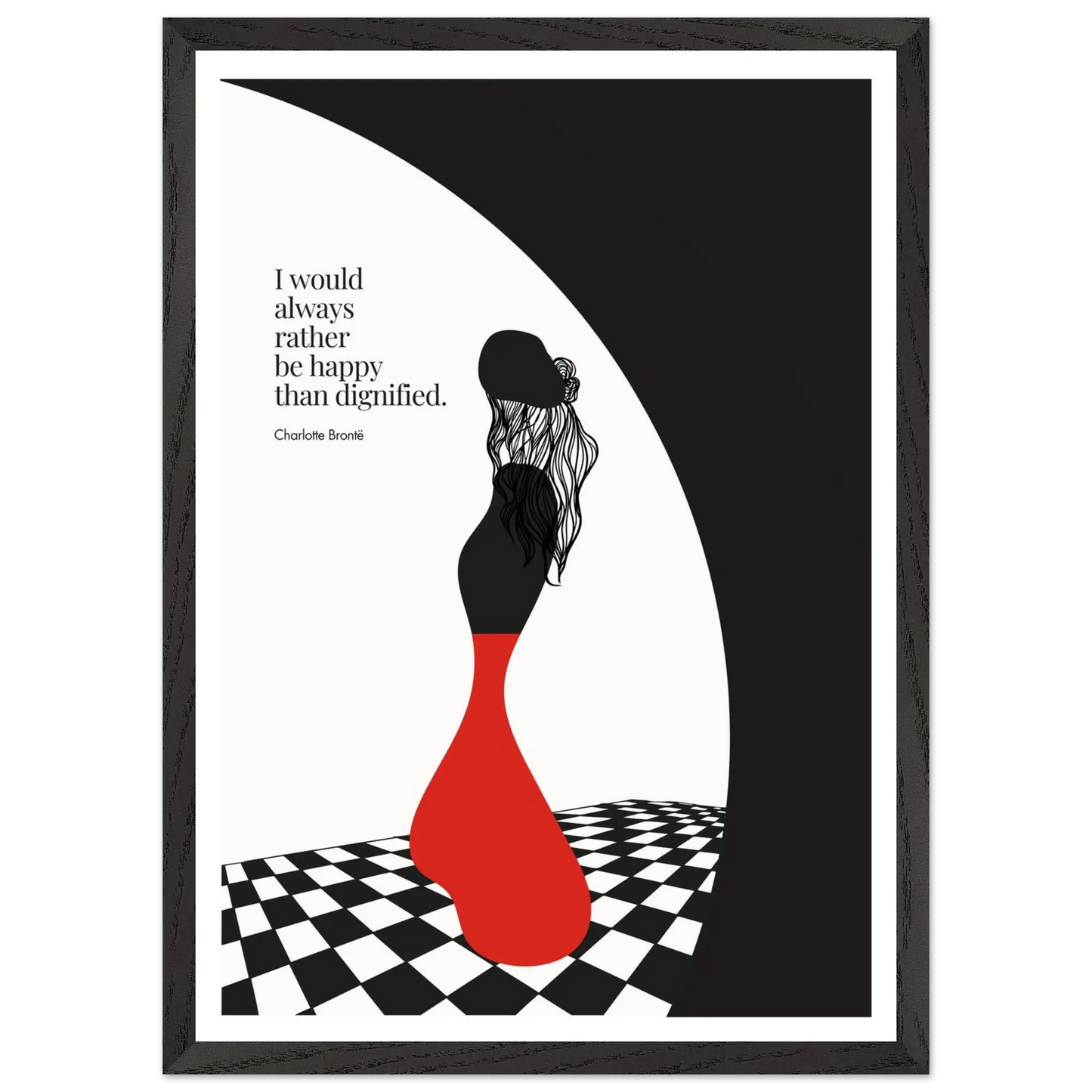 Charlotte Brontë Quote Minimalist Art Print - INK & FRAME STUDIO