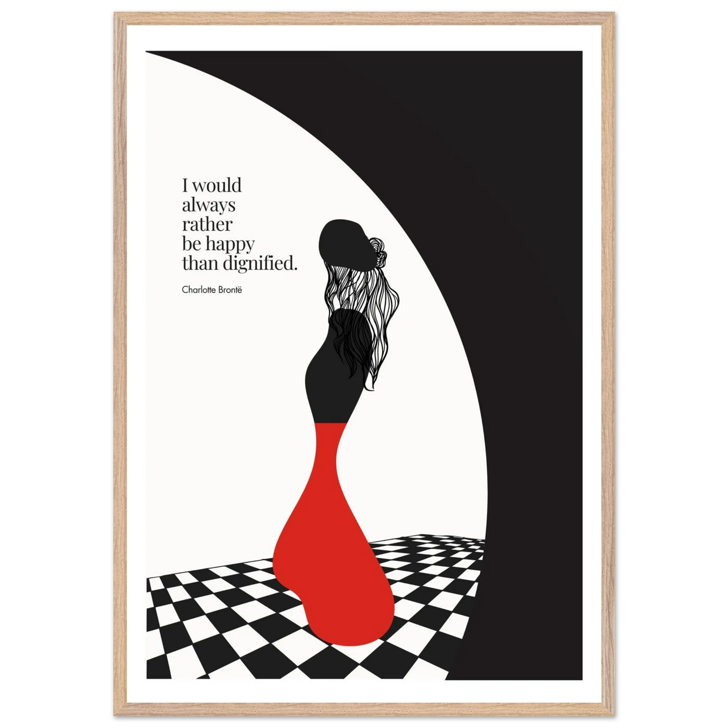 Charlotte Brontë Quote Minimalist Art Print - INK & FRAME STUDIO