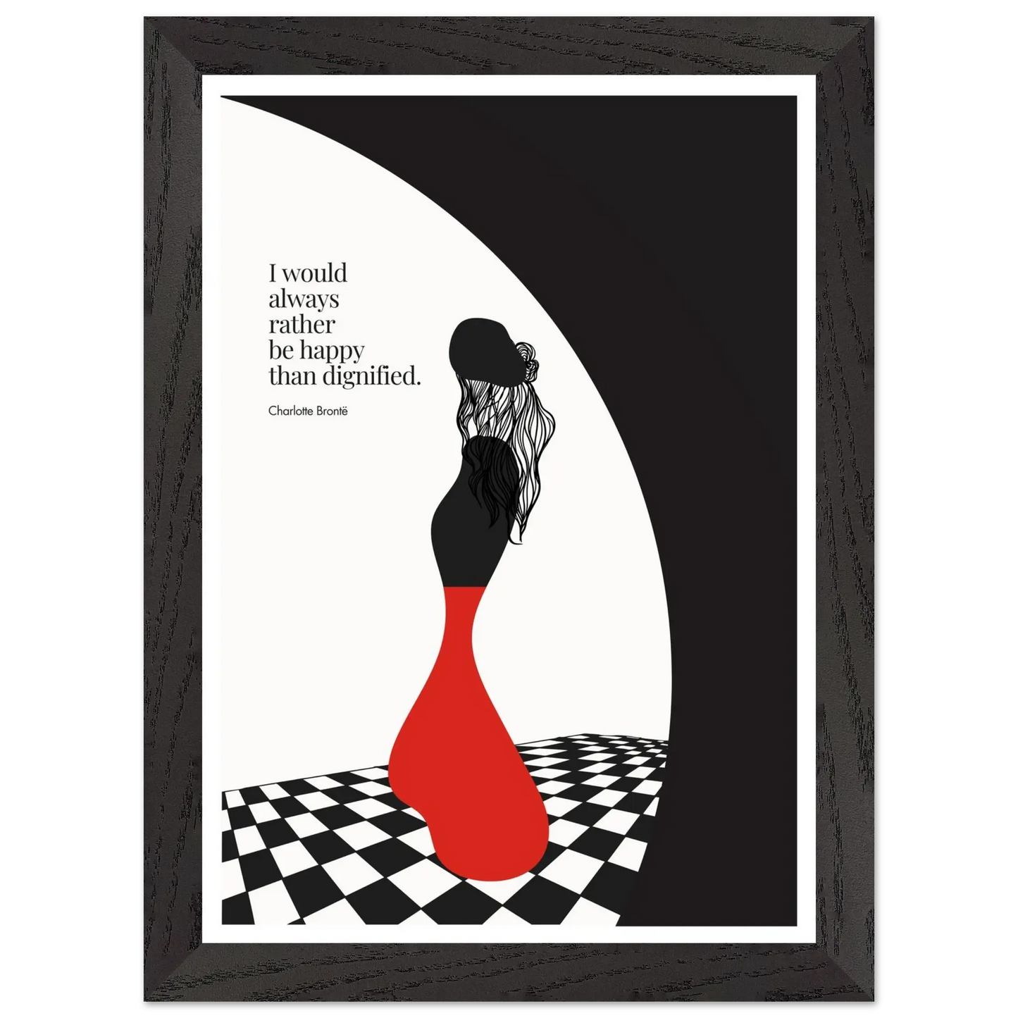 Charlotte Brontë Quote Minimalist Art Print - INK & FRAME STUDIO