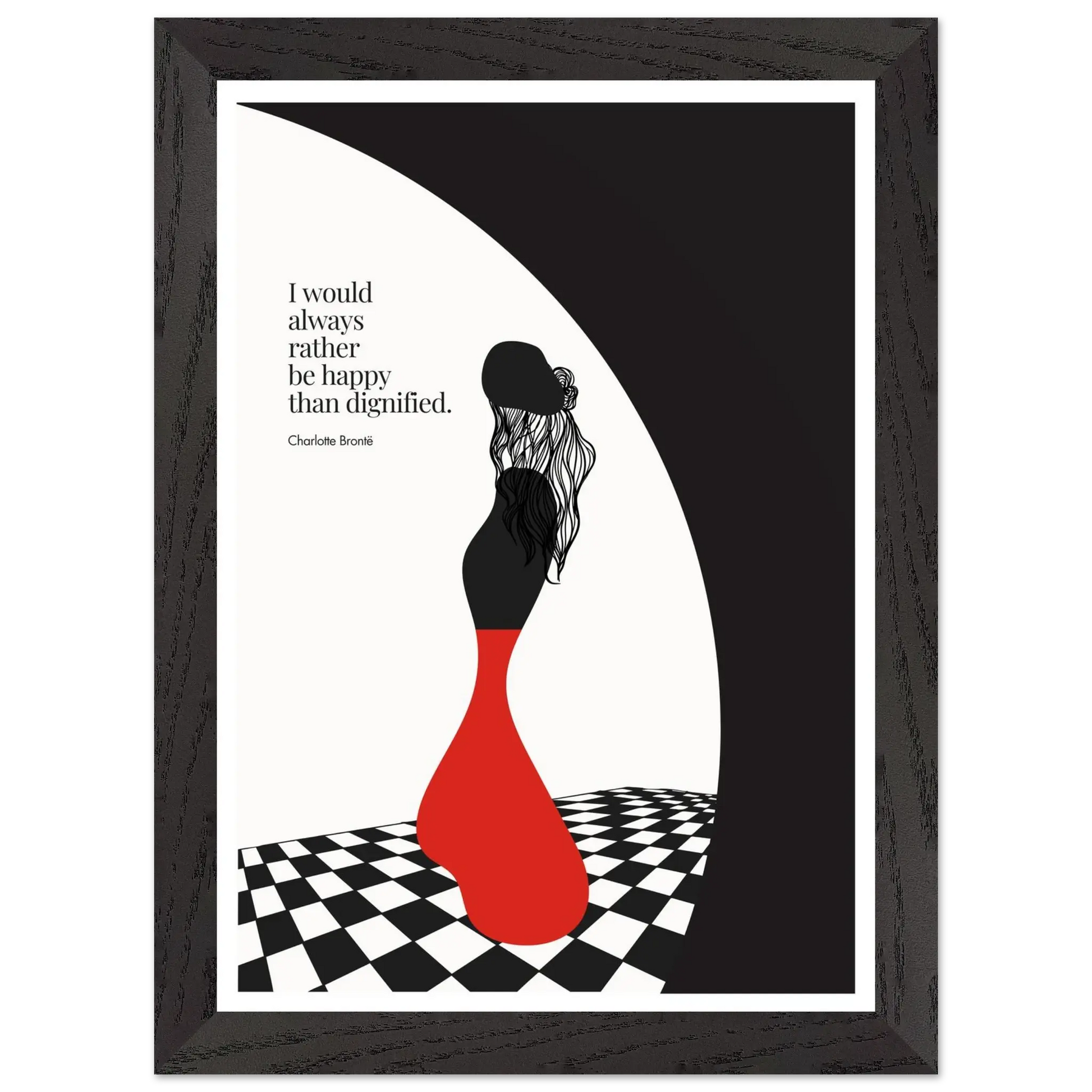 Charlotte Brontë Quote Minimalist Art Print - INK & FRAME STUDIO