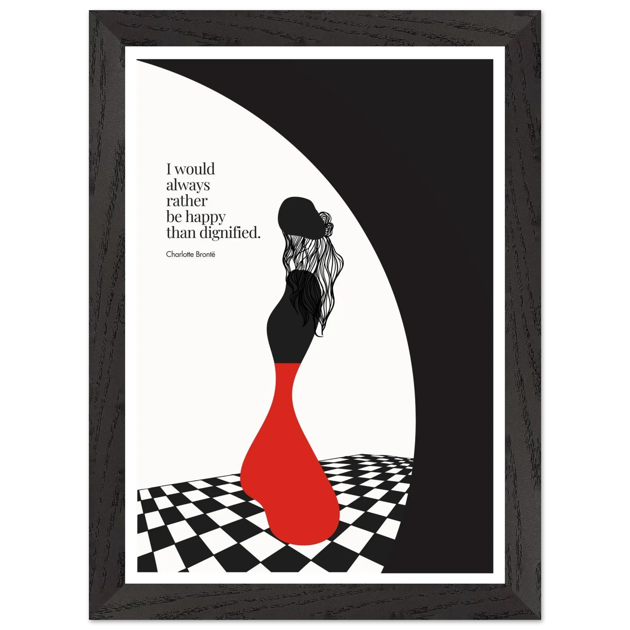 Charlotte Brontë Quote Minimalist Art Print - INK & FRAME STUDIO