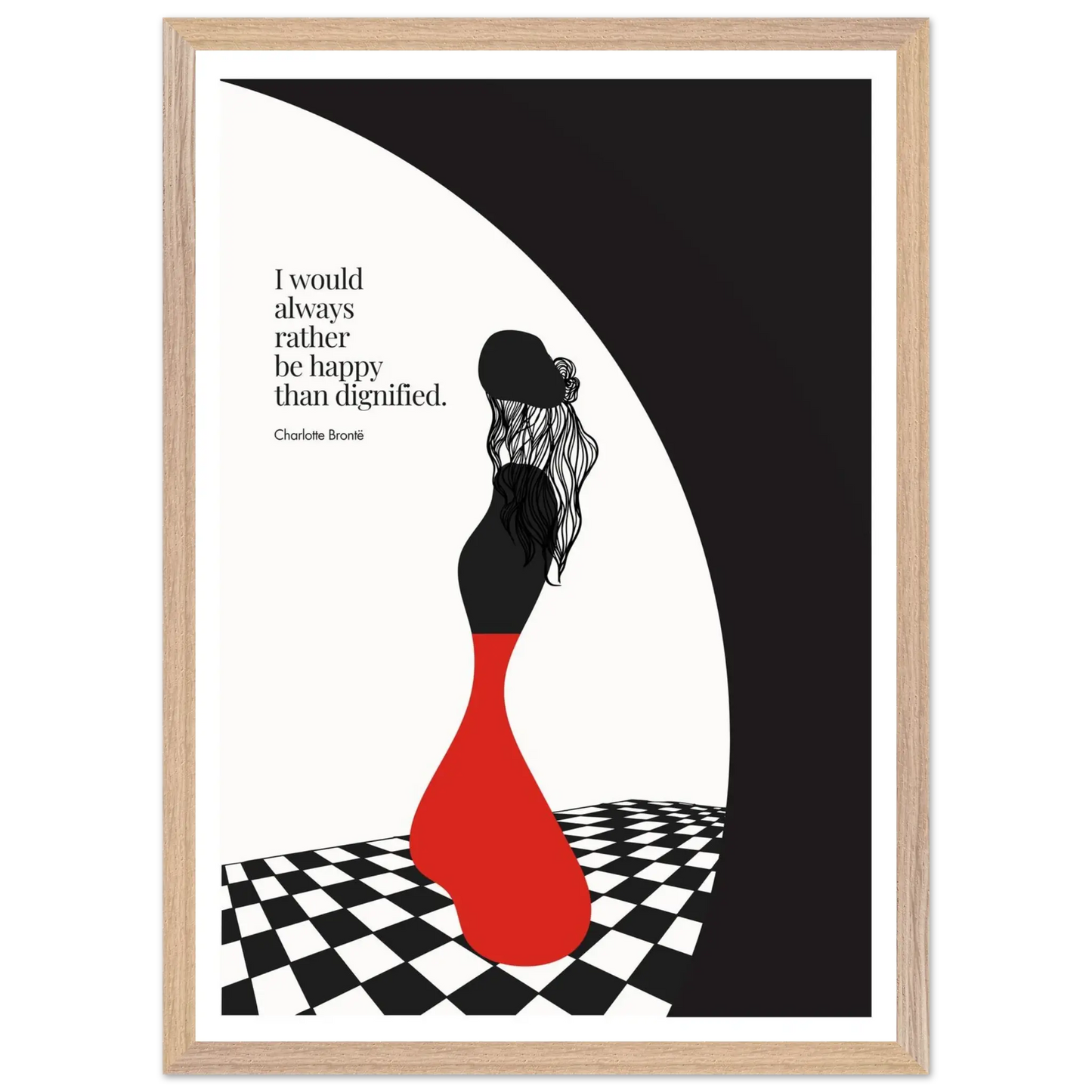 Charlotte Brontë Quote Minimalist Art Print - INK & FRAME STUDIO