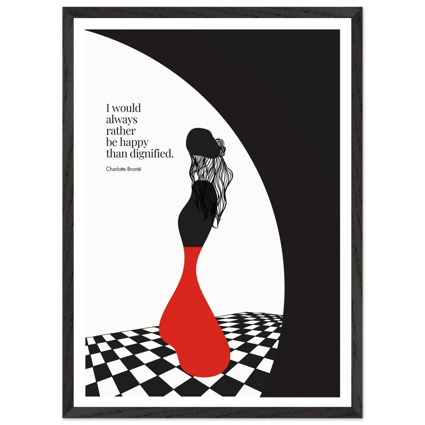 Charlotte Brontë Quote Minimalist Art Print - INK & FRAME STUDIO