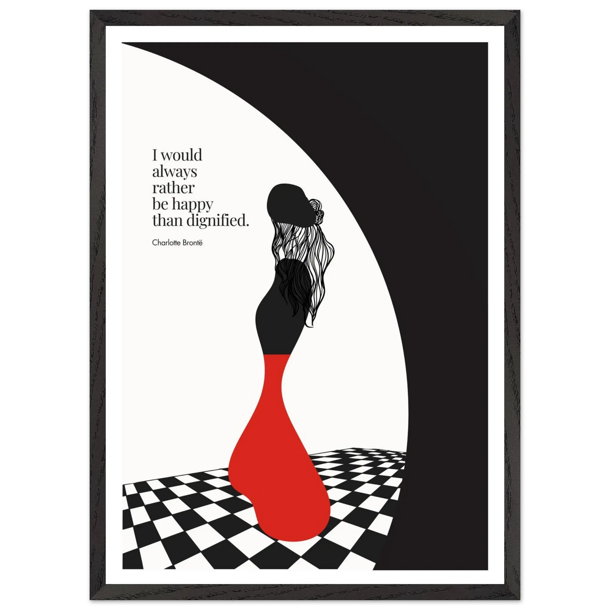 Charlotte Brontë Quote Minimalist Art Print - INK & FRAME STUDIO