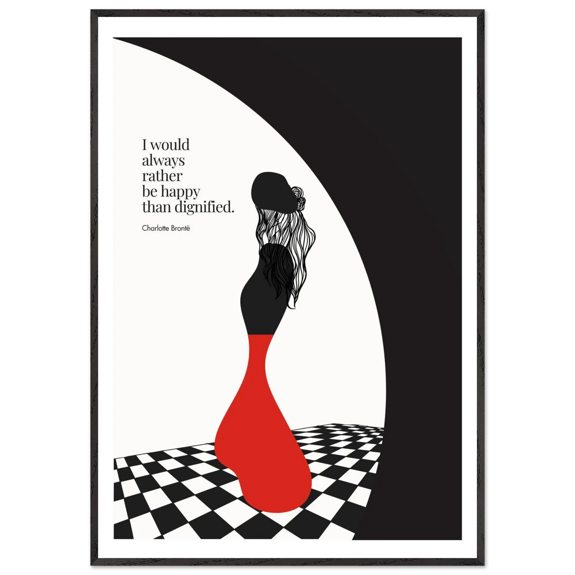 Charlotte Brontë Quote Minimalist Art Print - INK & FRAME STUDIO