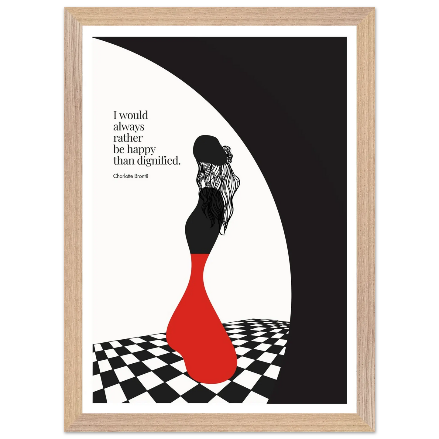 Charlotte Brontë Quote Minimalist Art Print - INK & FRAME STUDIO