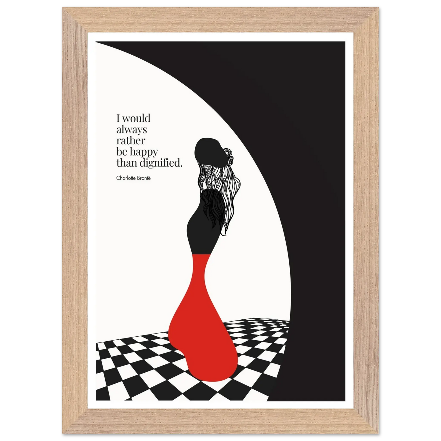 Charlotte Brontë Quote Minimalist Art Print - INK & FRAME STUDIO