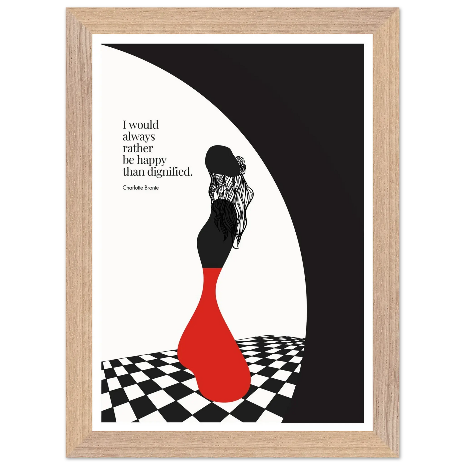 Charlotte Brontë Quote Minimalist Art Print - INK & FRAME STUDIO