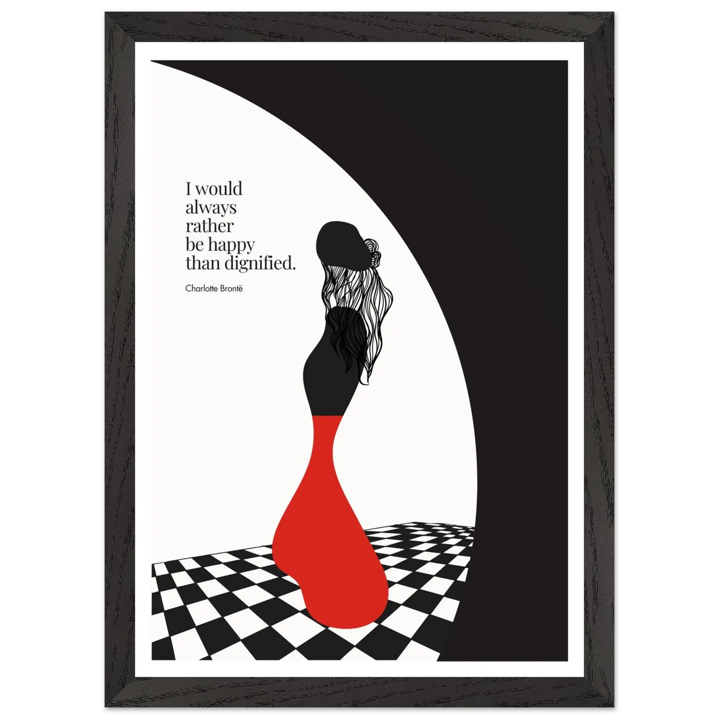 Charlotte Brontë Quote Minimalist Art Print - INK & FRAME STUDIO