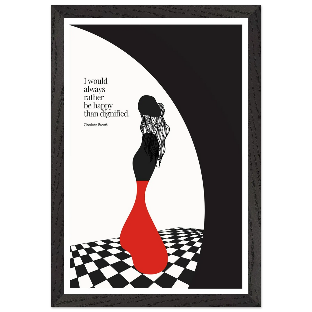 Charlotte Brontë Quote Minimalist Art Print - INK & FRAME STUDIO