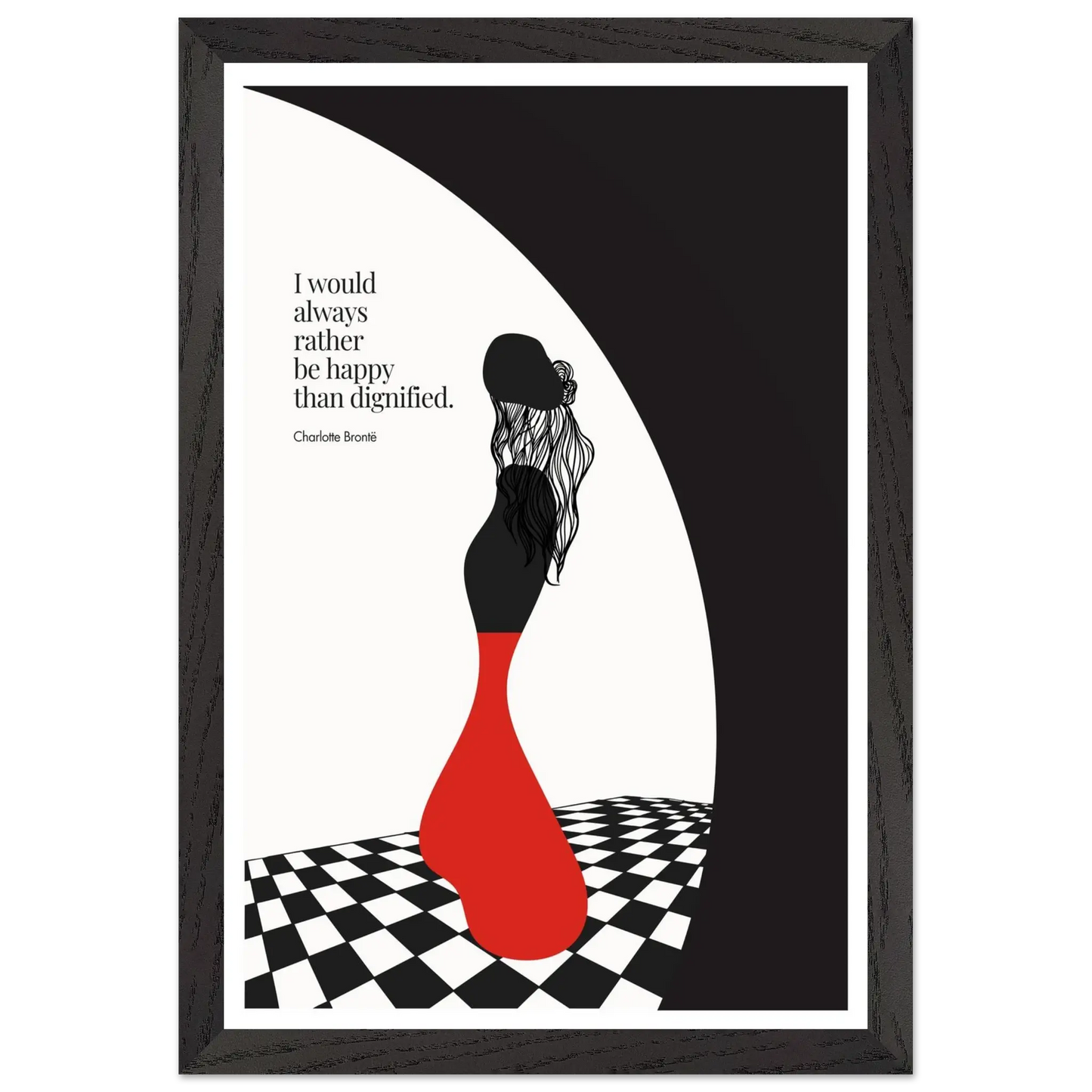 Charlotte Brontë Quote Minimalist Art Print - INK & FRAME STUDIO