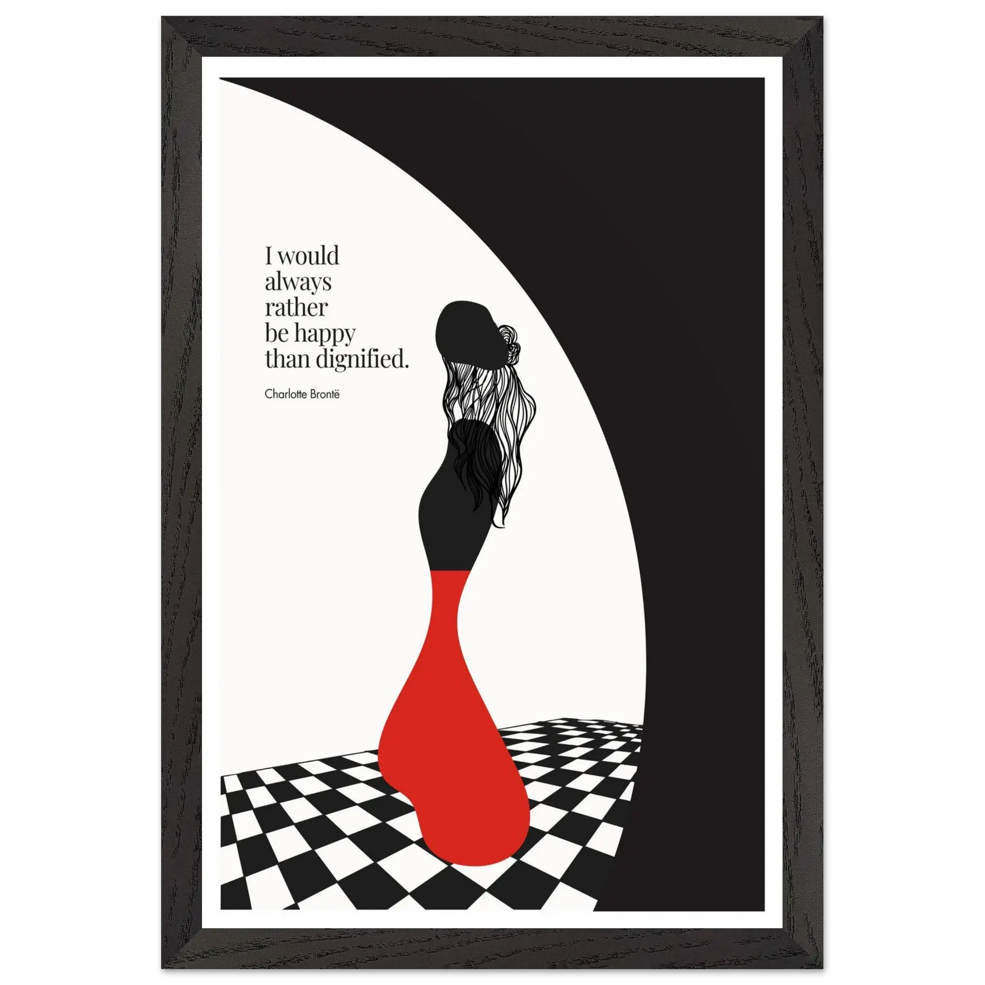 Charlotte Brontë Quote Minimalist Art Print - INK & FRAME STUDIO