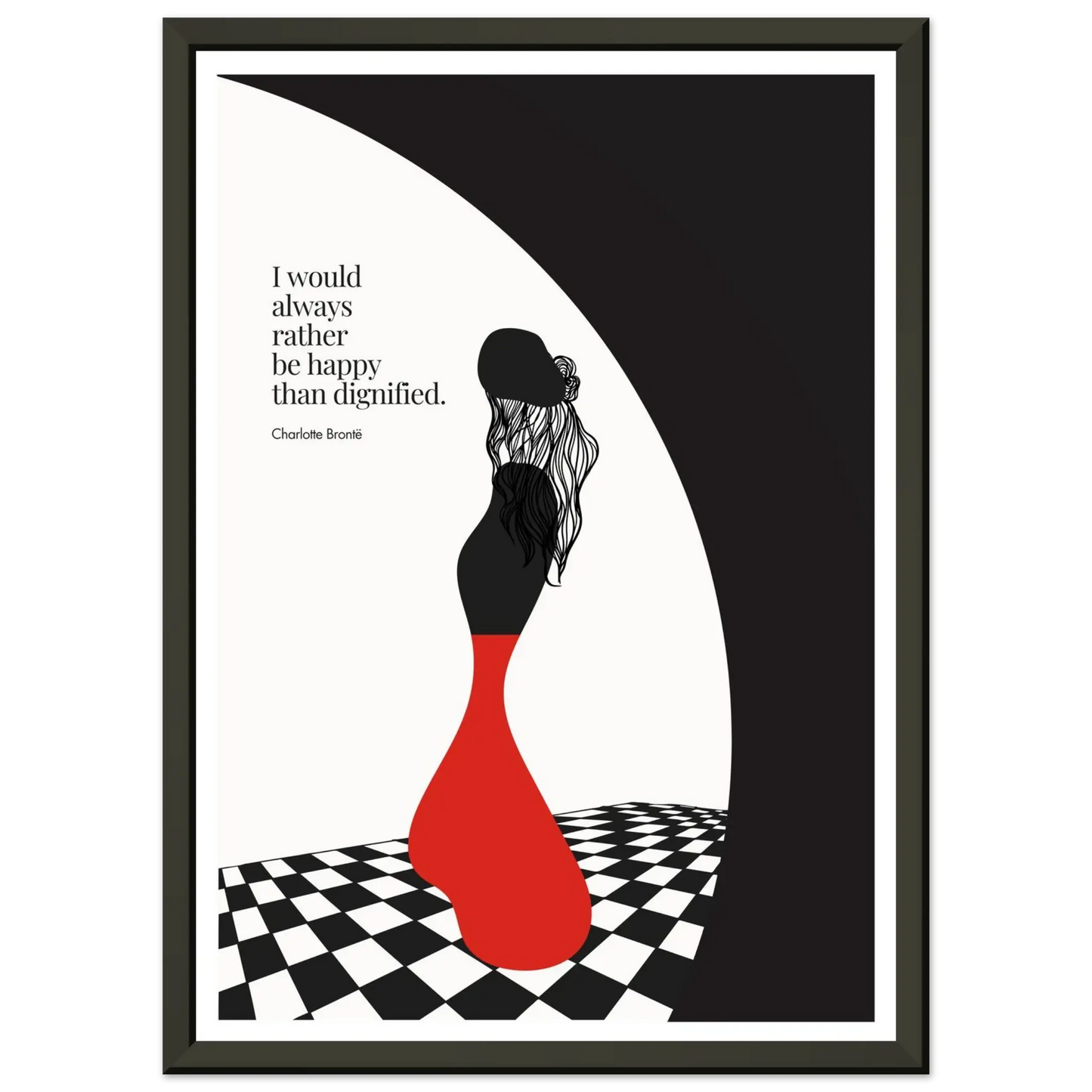 Charlotte Brontë Quote Minimalist Art Print - INK & FRAME STUDIO