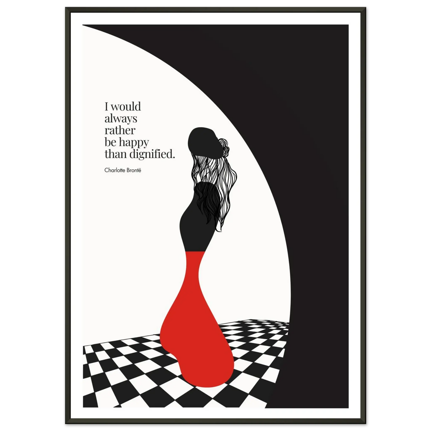 Charlotte Brontë Quote Minimalist Art Print - INK & FRAME STUDIO