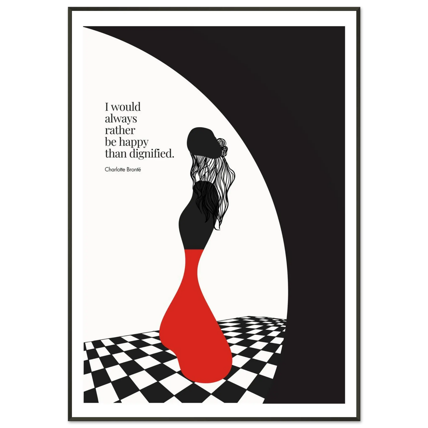 Charlotte Brontë Quote Minimalist Art Print - INK & FRAME STUDIO